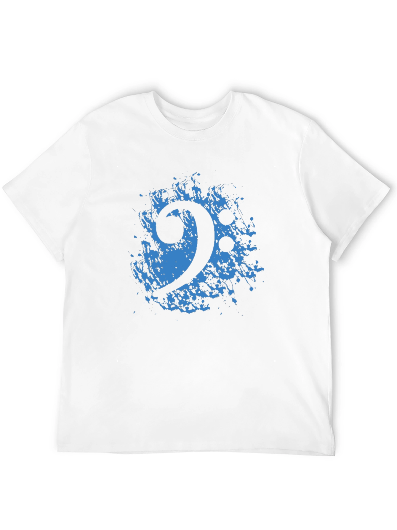 Bass Clef Graphic Tee - Cool Music Shirt