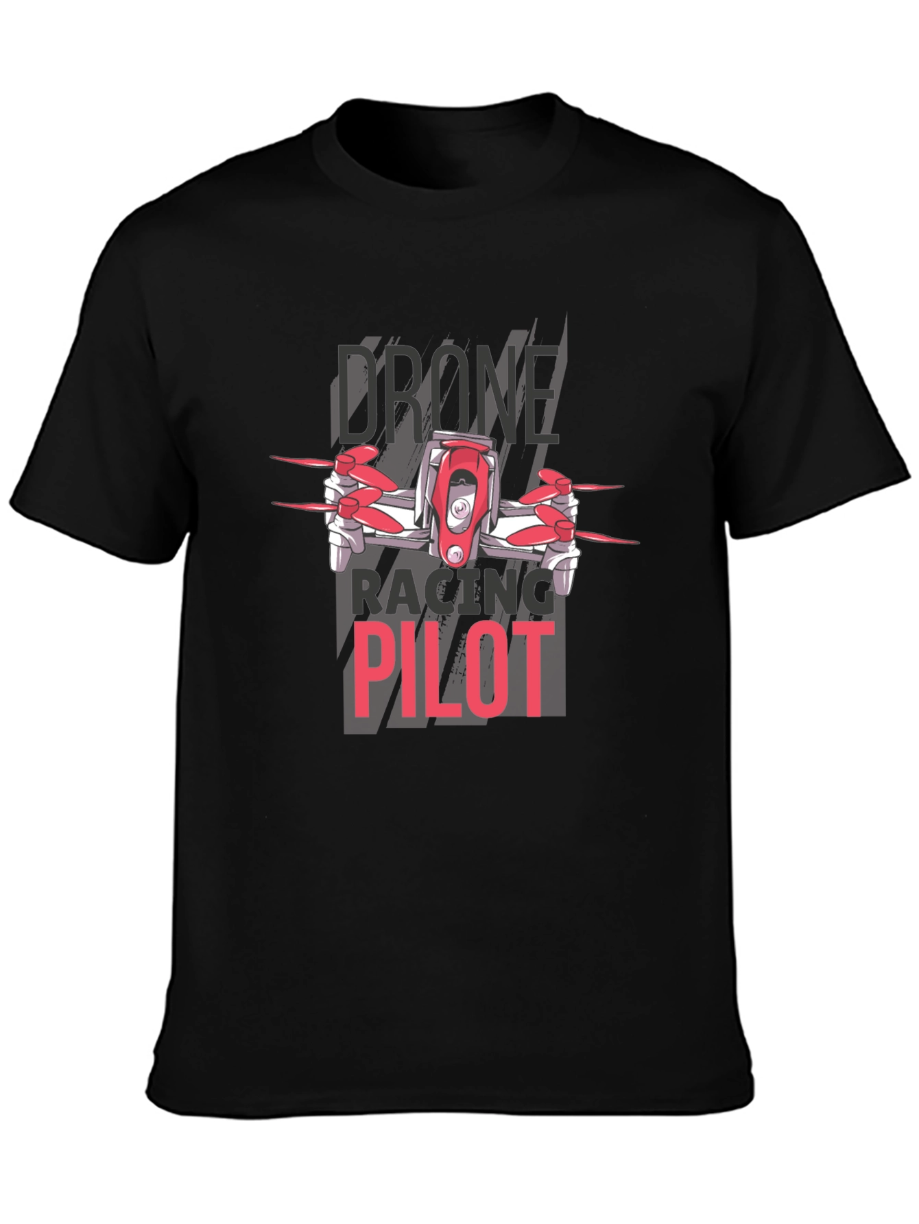 Drone Racing Pilot Black T-Shirt