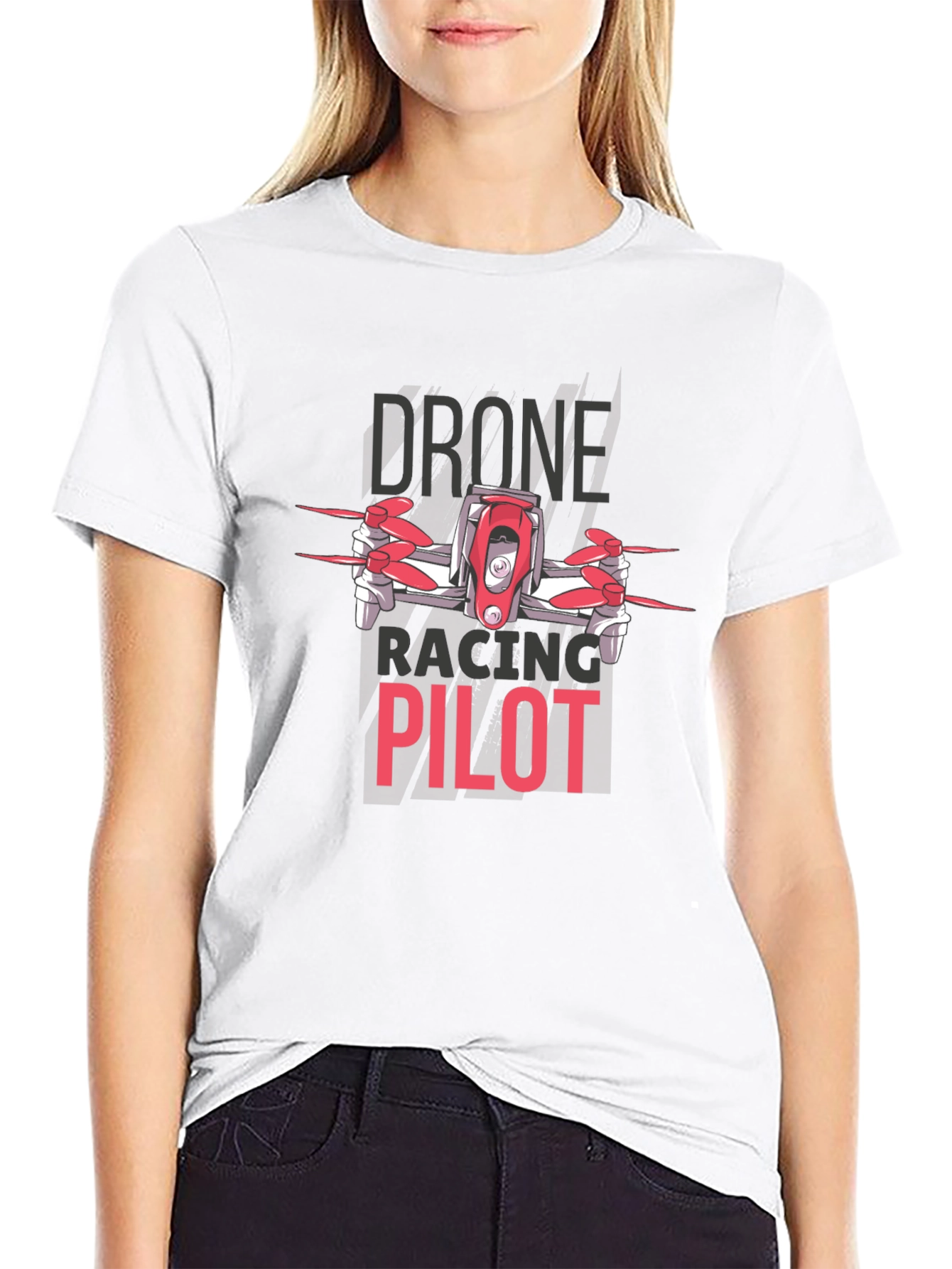 Drone Racing Pilot Black T-Shirt