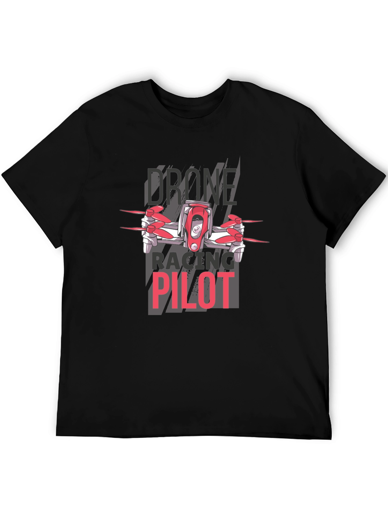 Drone Racing Pilot Black T-Shirt