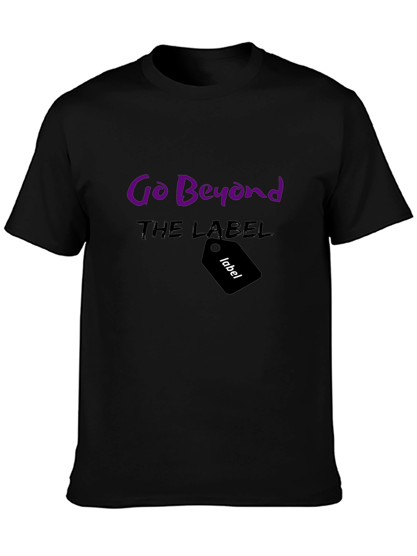Go Beyond the Label Black Graphic Tee