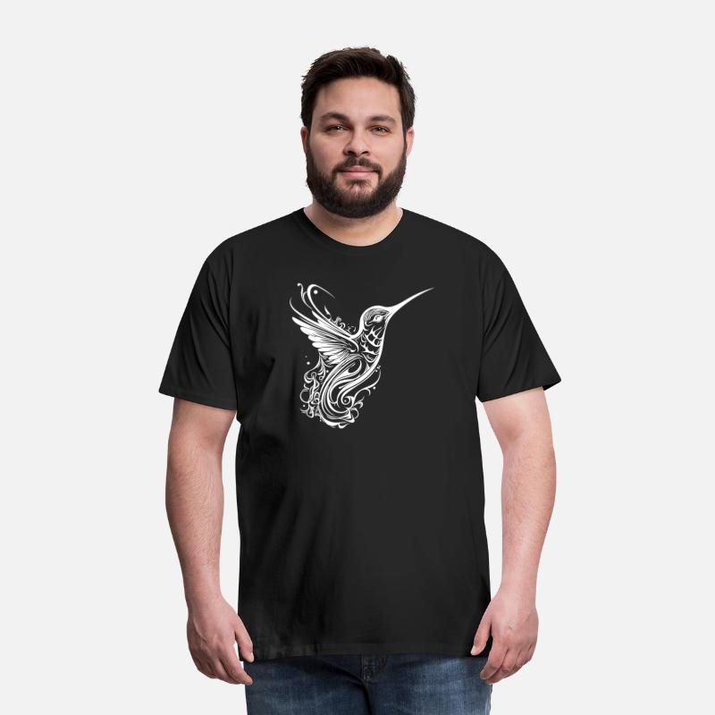 Exotic Tattoo Lines Style Dream Hummingbird