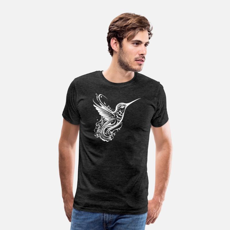 Exotic Tattoo Lines Style Dream Hummingbird