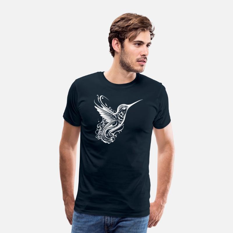 Exotic Tattoo Lines Style Dream Hummingbird