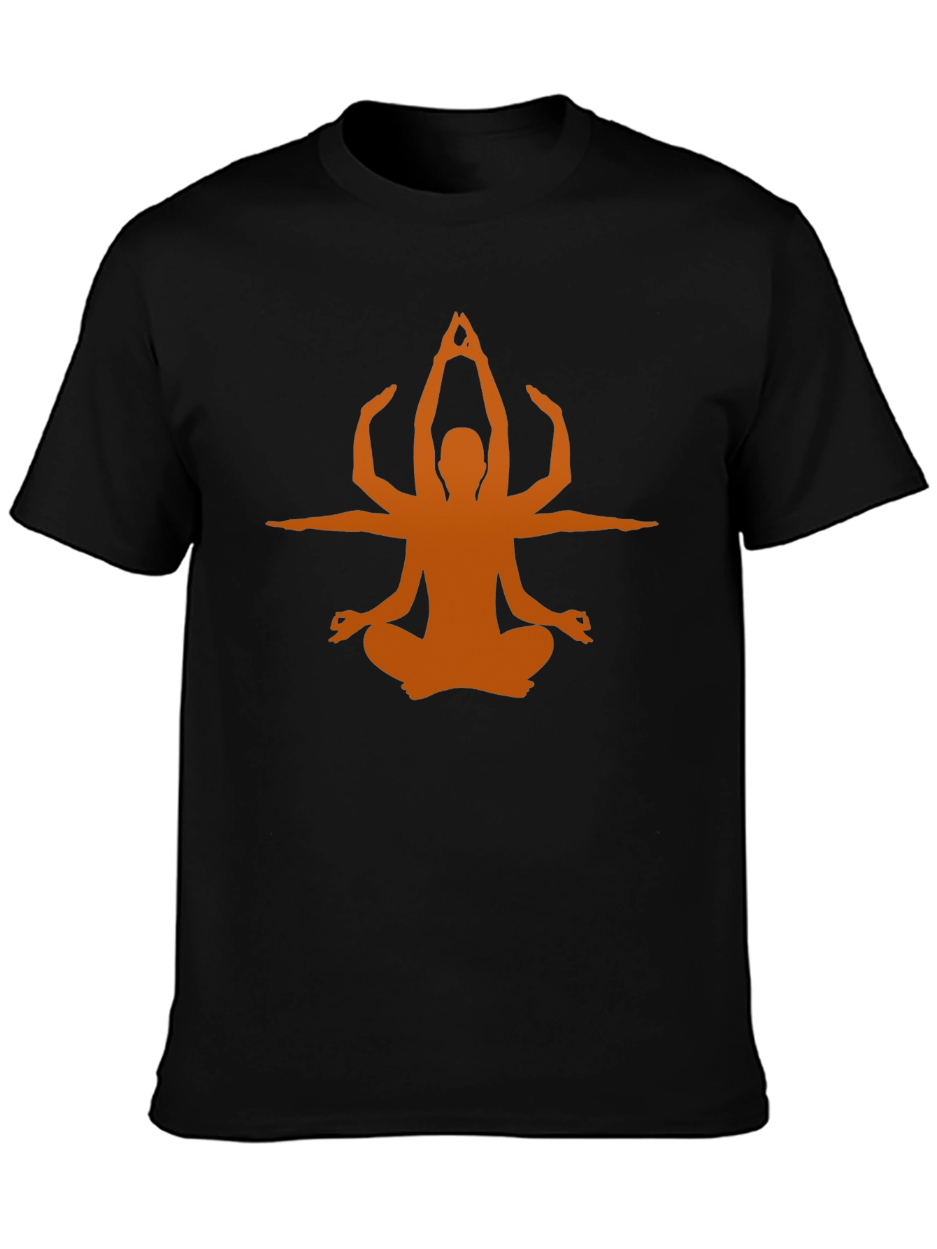 Yoga Pose Graphic Tee - Black
