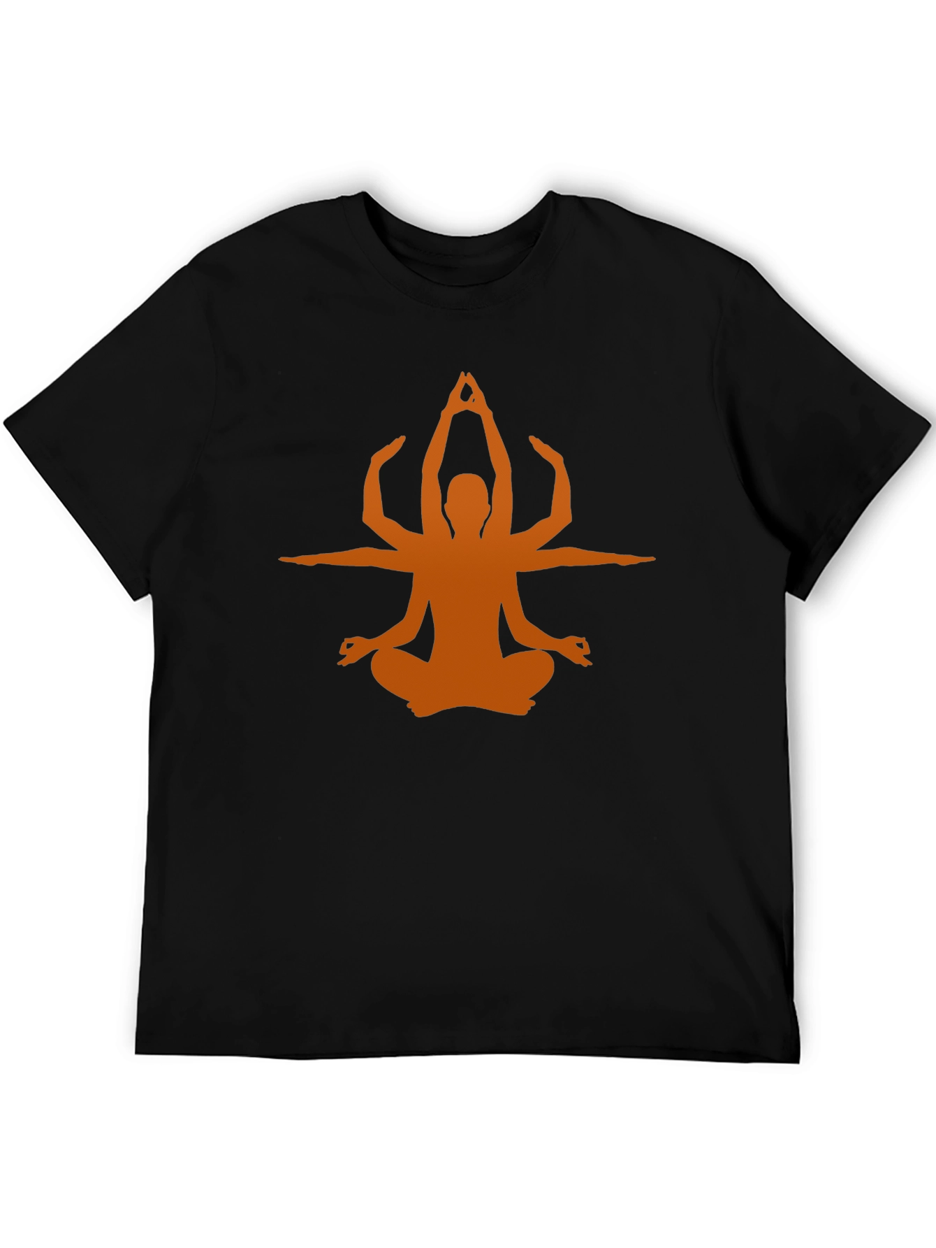 Yoga Pose Graphic Tee - Black