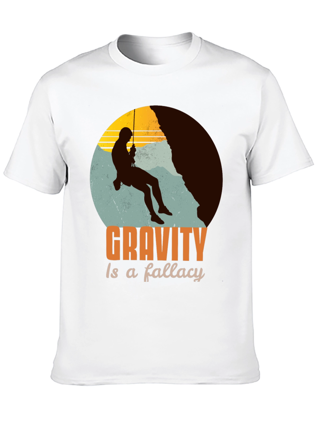 Gravity Is A Fallacy Climbing T-Shirt