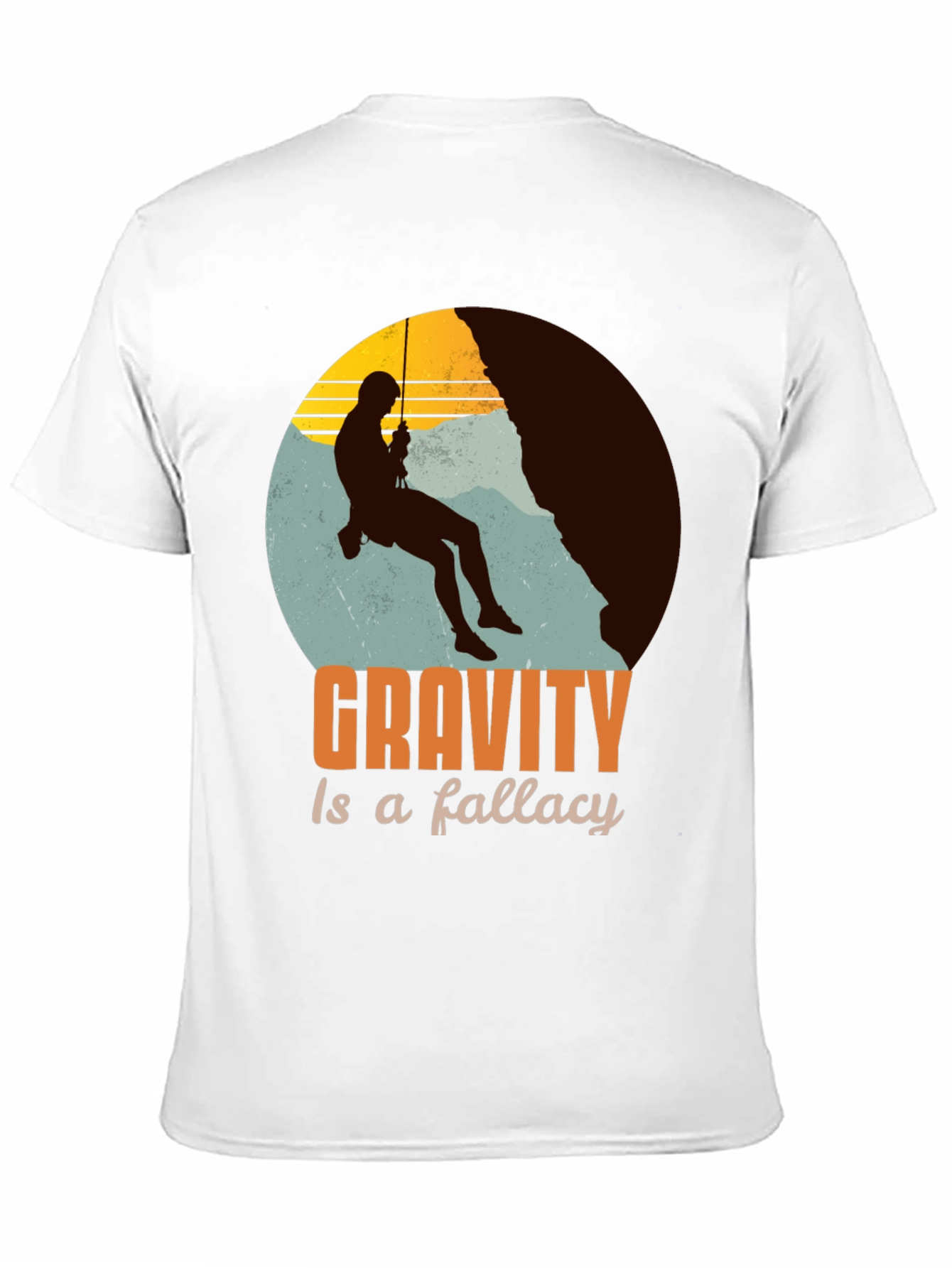Gravity Is A Fallacy Climbing T-Shirt