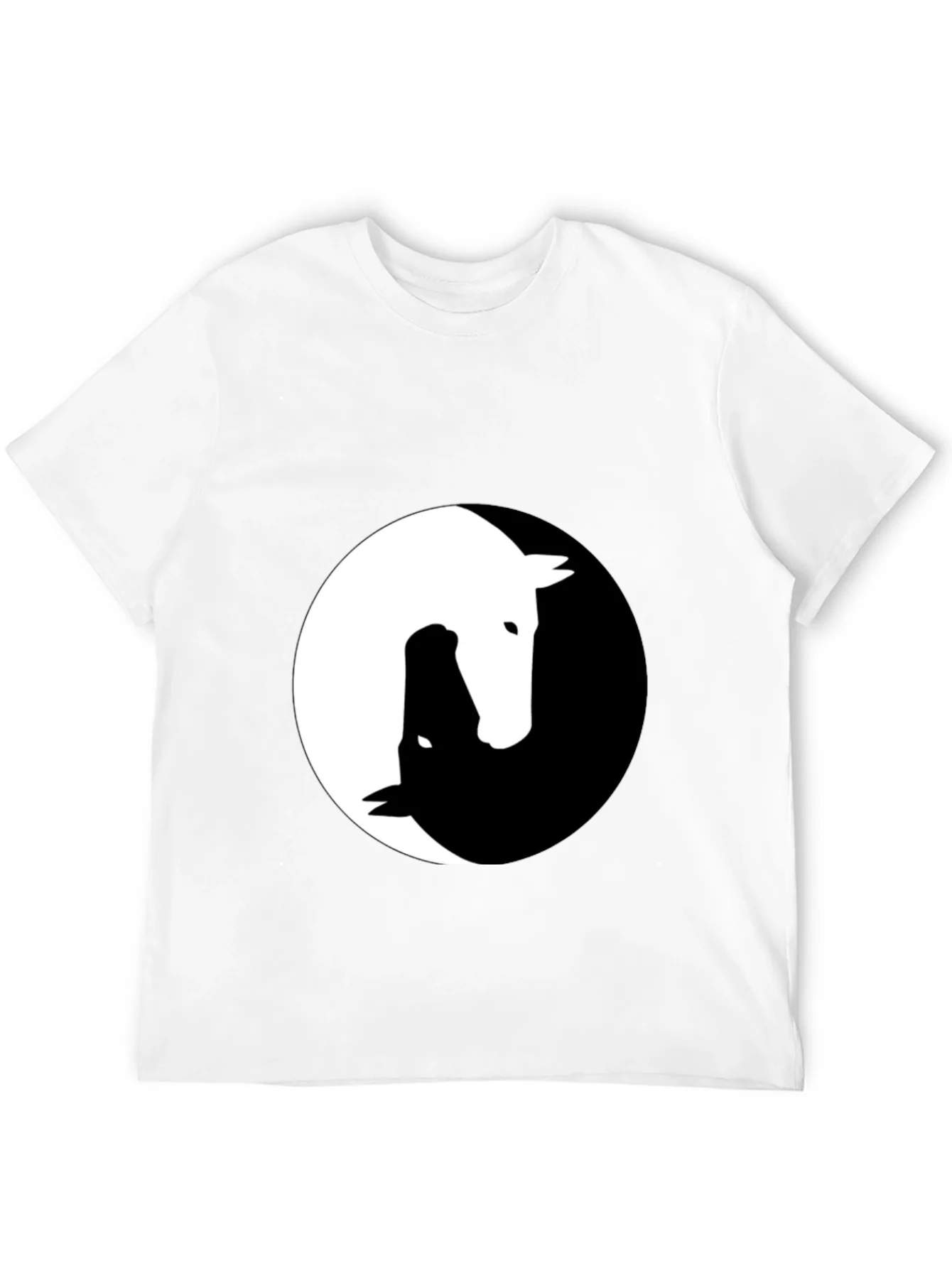 Yin Yang Horse Graphic Tee - Unique Design!