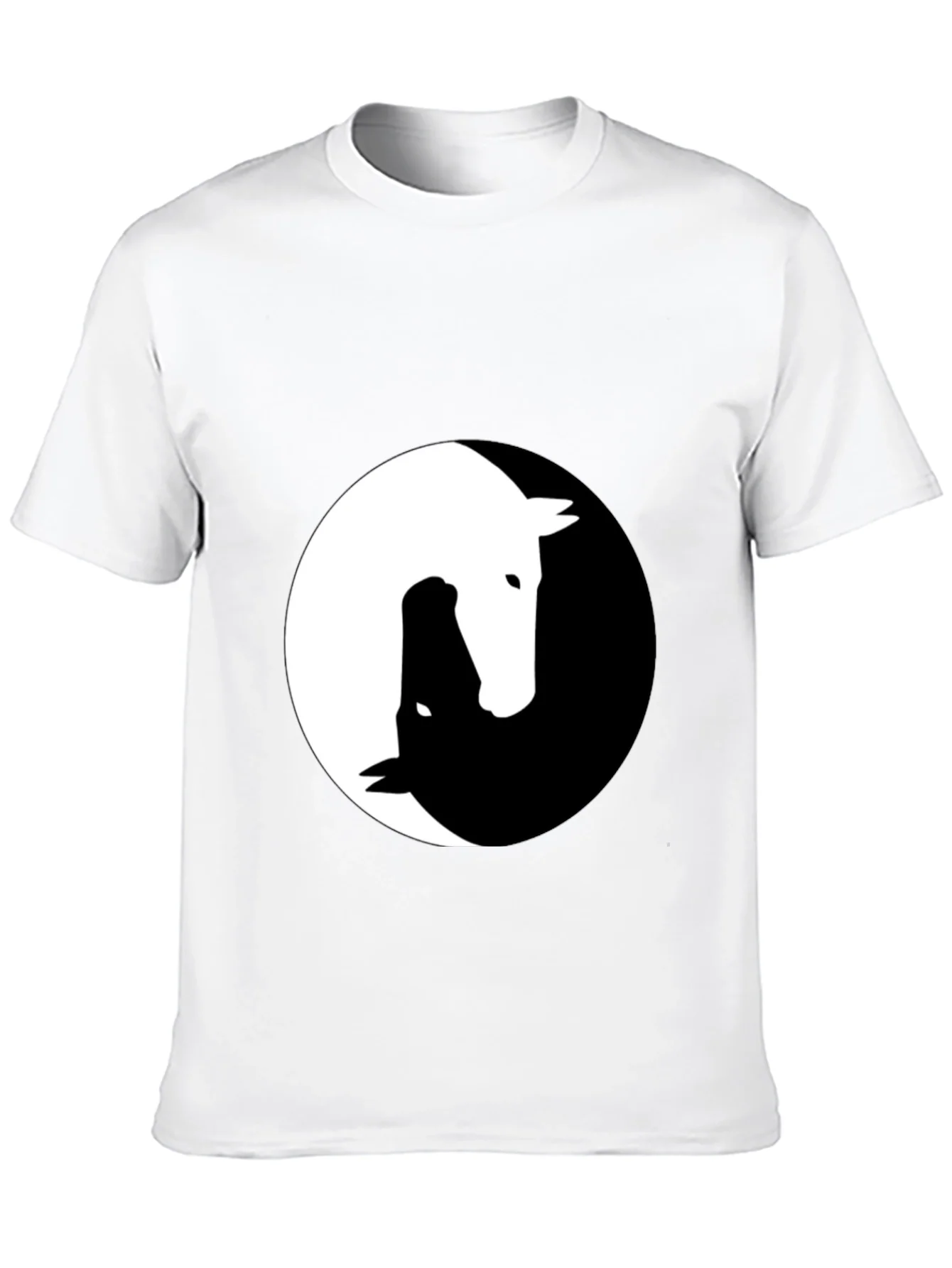 Yin Yang Horse Graphic Tee - Unique Design!