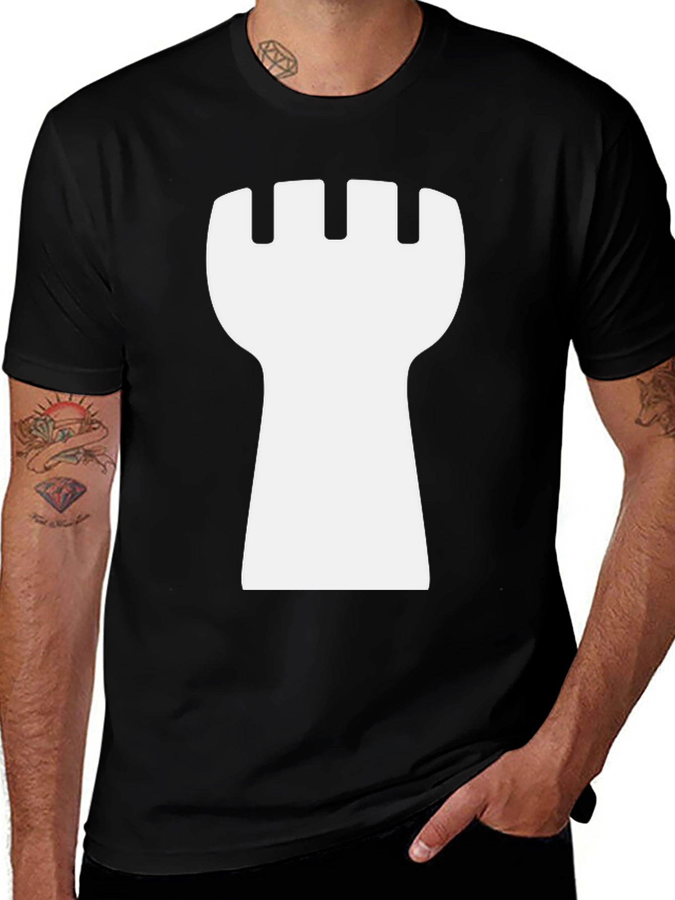 Chess Rook T-Shirt - Strategic Style