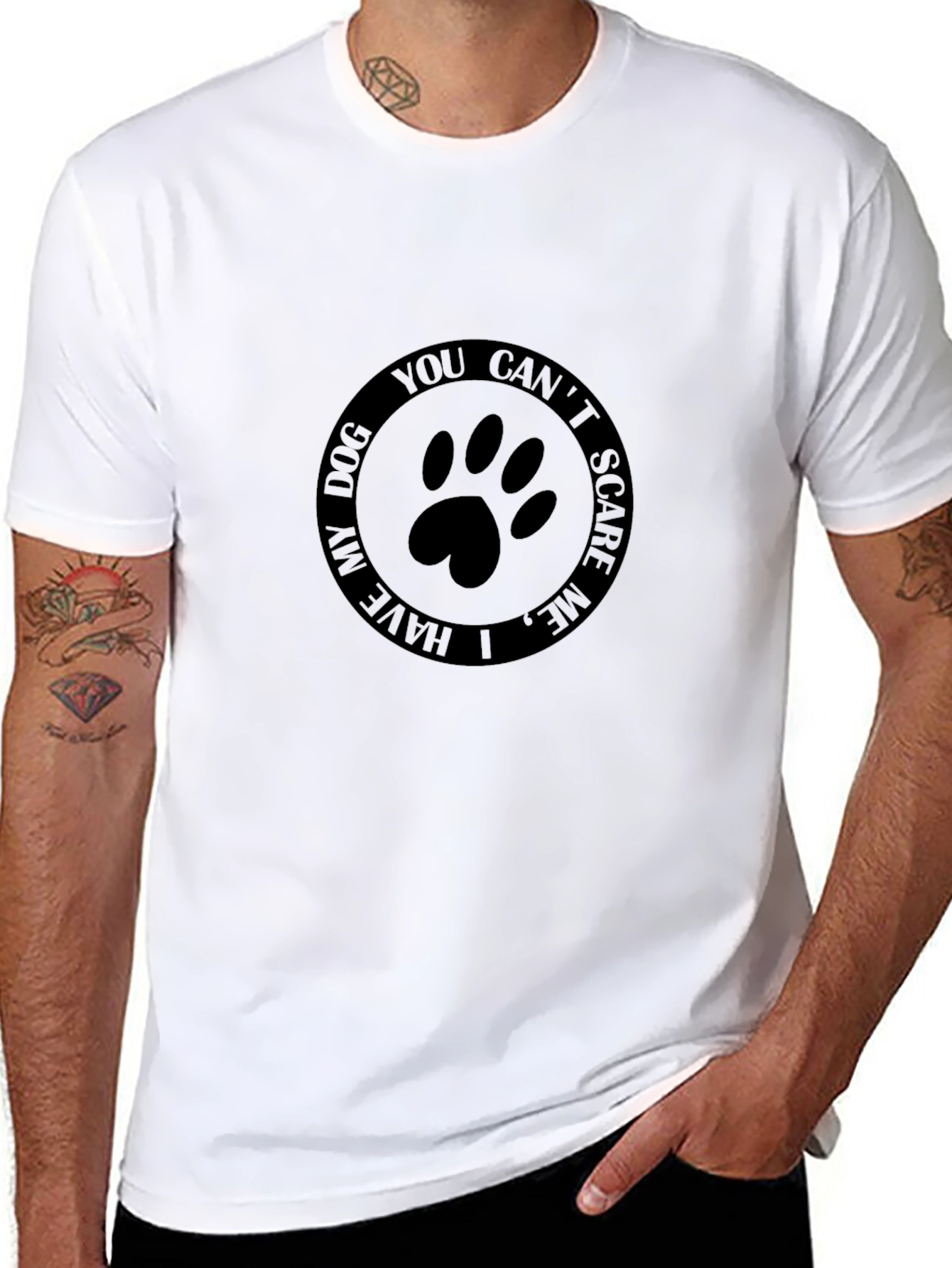Dog Lover T-Shirt - You Cant Scare Me