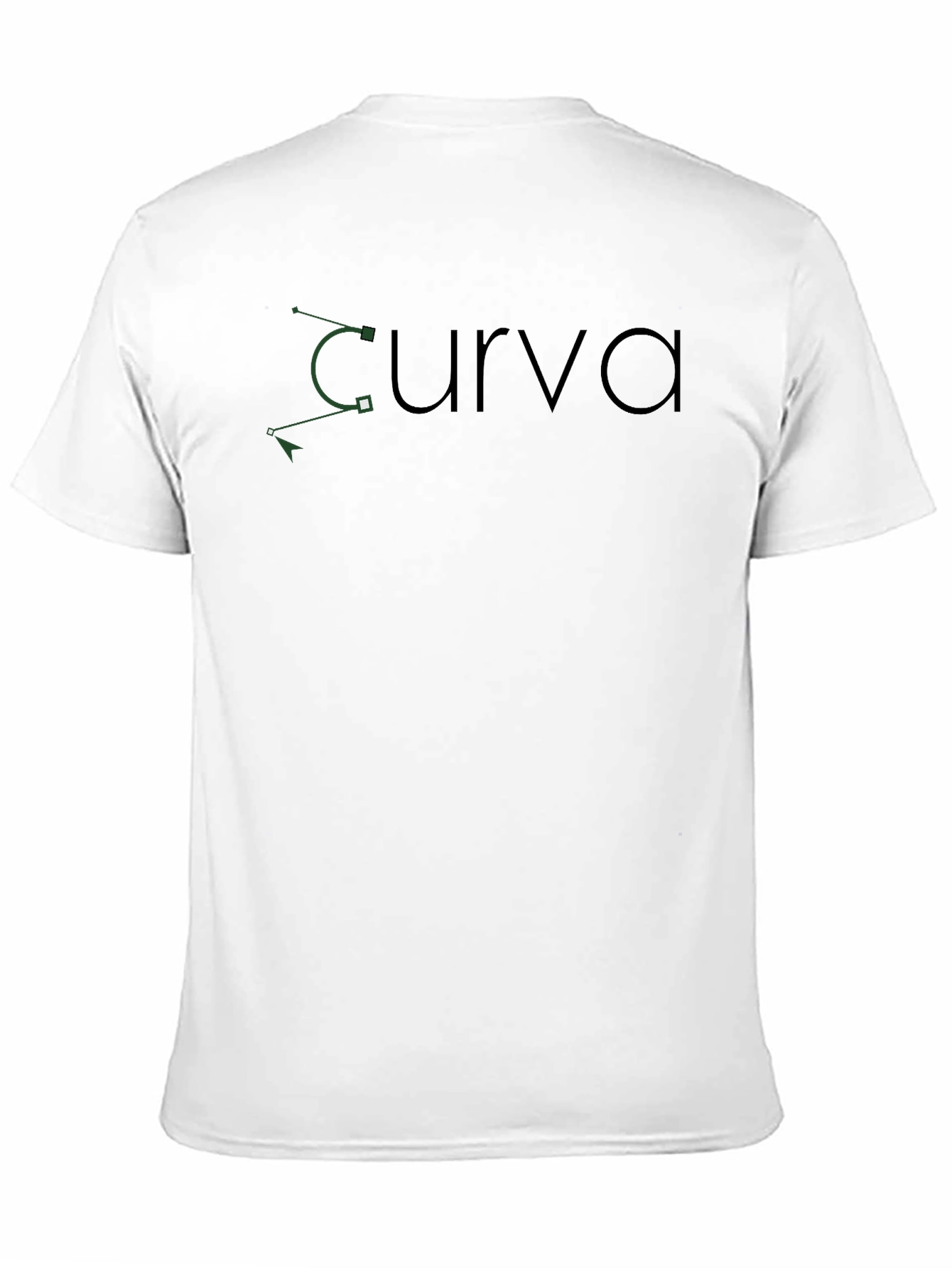 Curva Graphic Print Black Tee