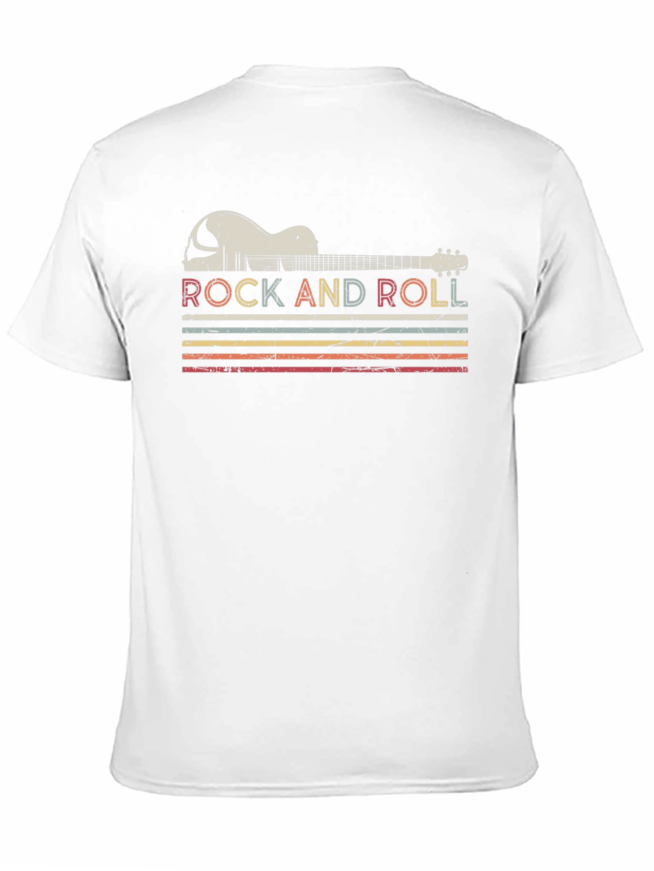 Retro Rock and Roll Guitar T-Shirt