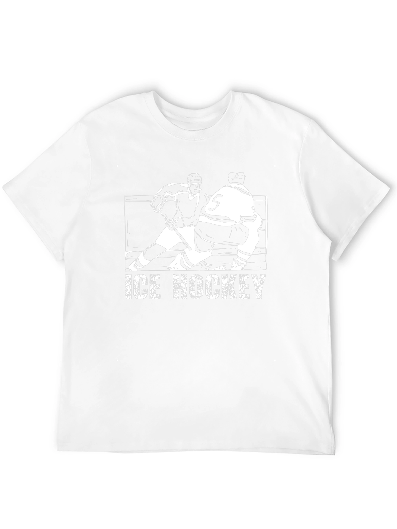Ice Hockey Graphic Tee - Black