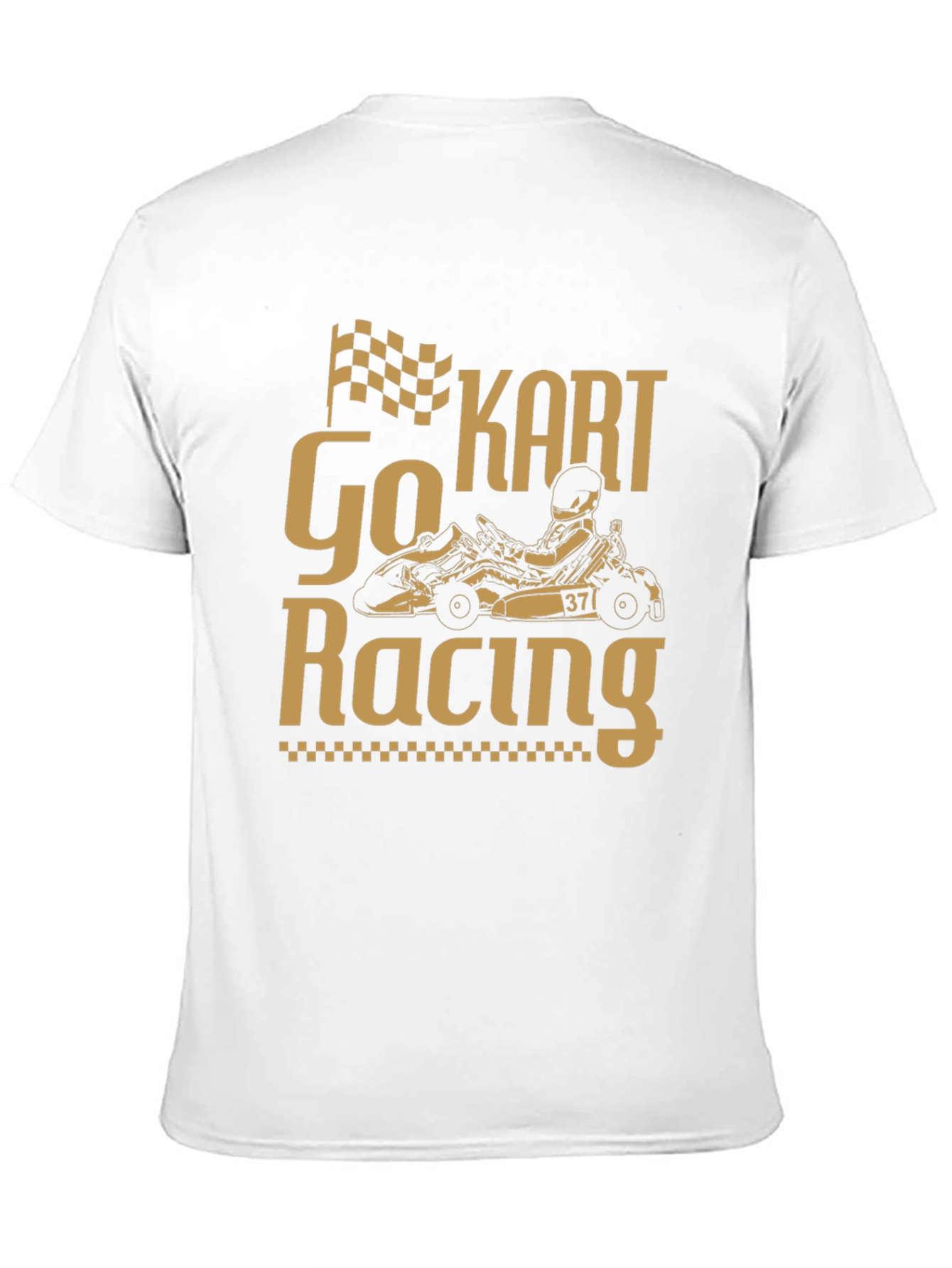Go Kart Racing Graphic T-Shirt - Black Cotton Tee