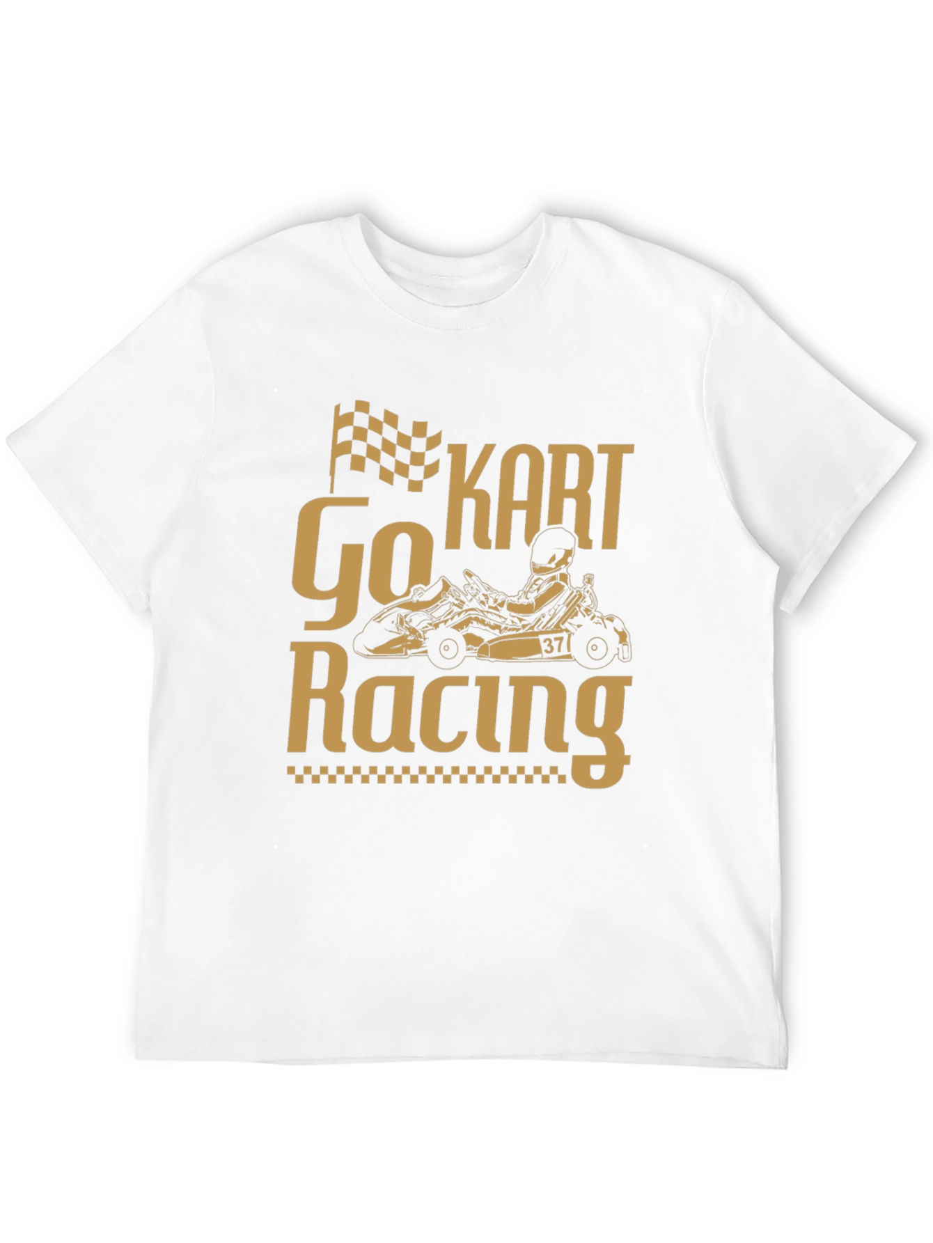 Go Kart Racing Graphic T-Shirt - Black Cotton Tee