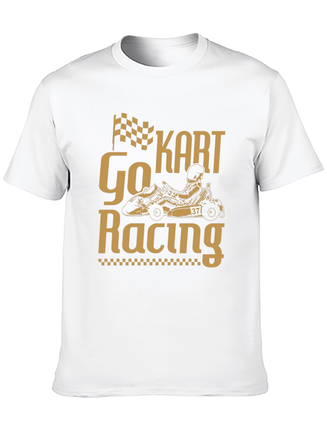 Go Kart Racing Graphic T-Shirt - Black Cotton Tee