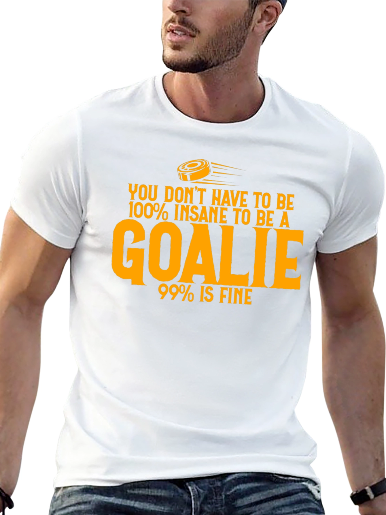 Insane Goalie T-Shirt - Hockey Humor