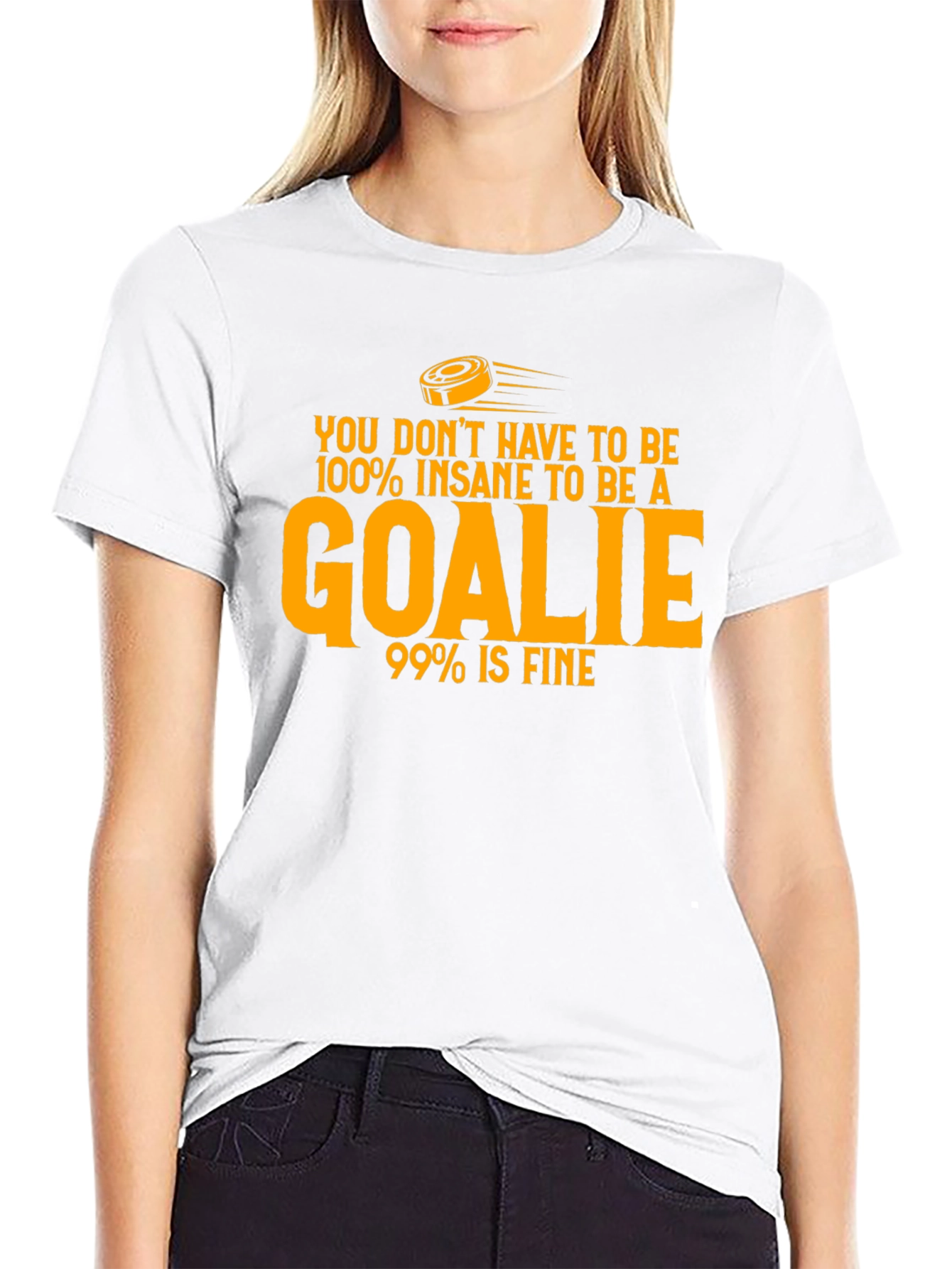 Insane Goalie T-Shirt - Hockey Humor