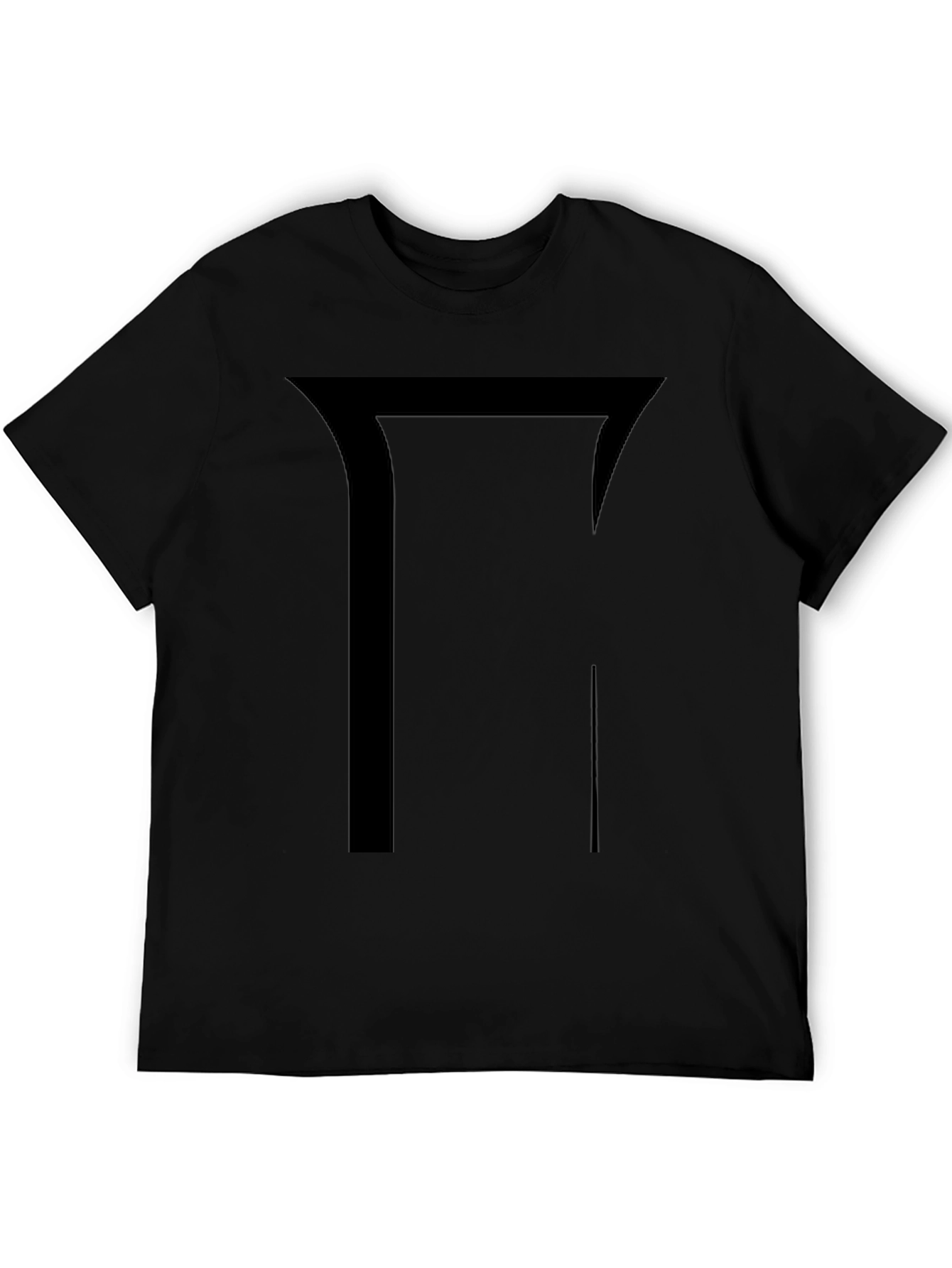 Geometric Graphic Black T-Shirt - Modern Design