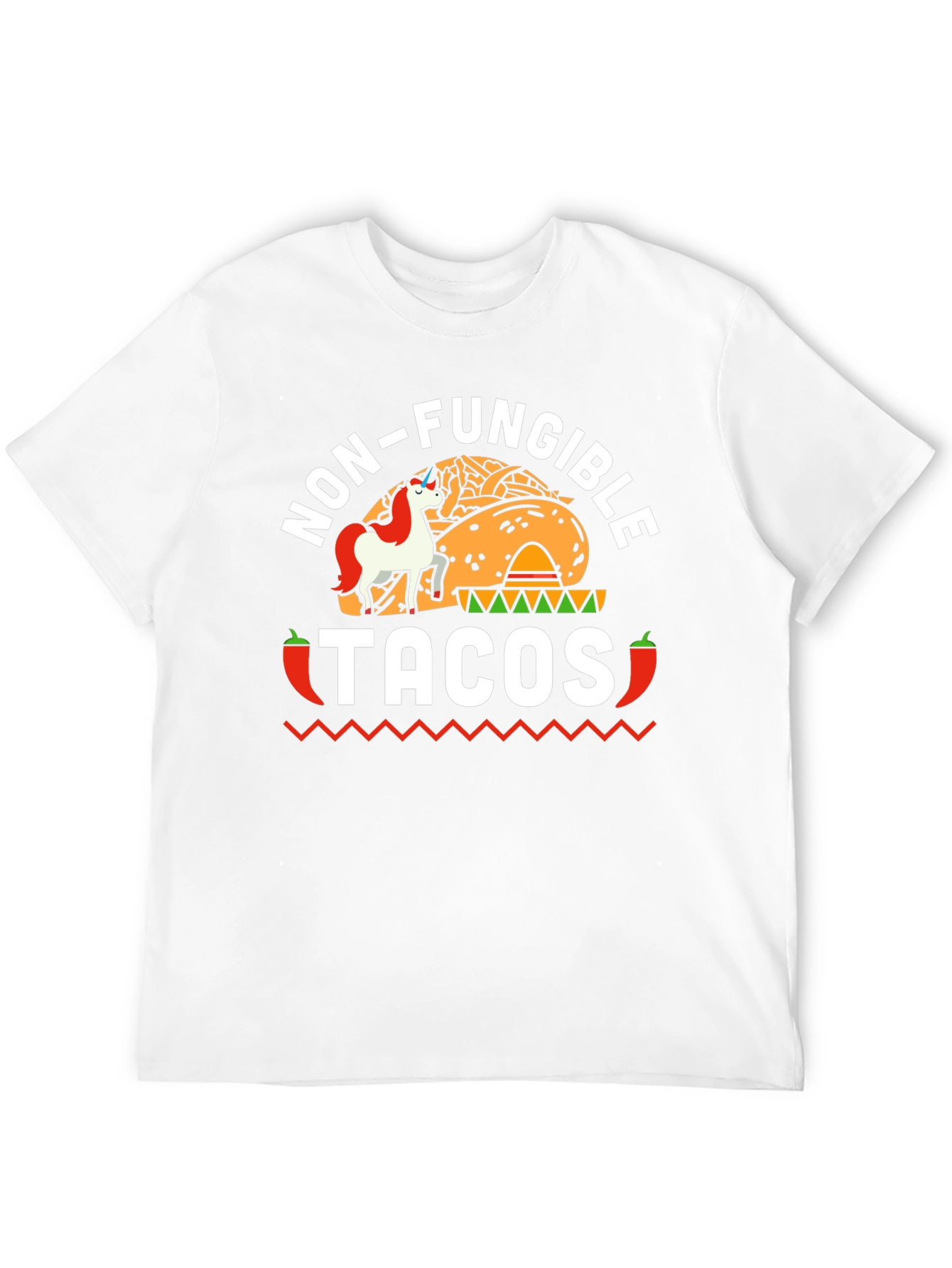 Non-Fungible Tacos Black Graphic T-Shirt