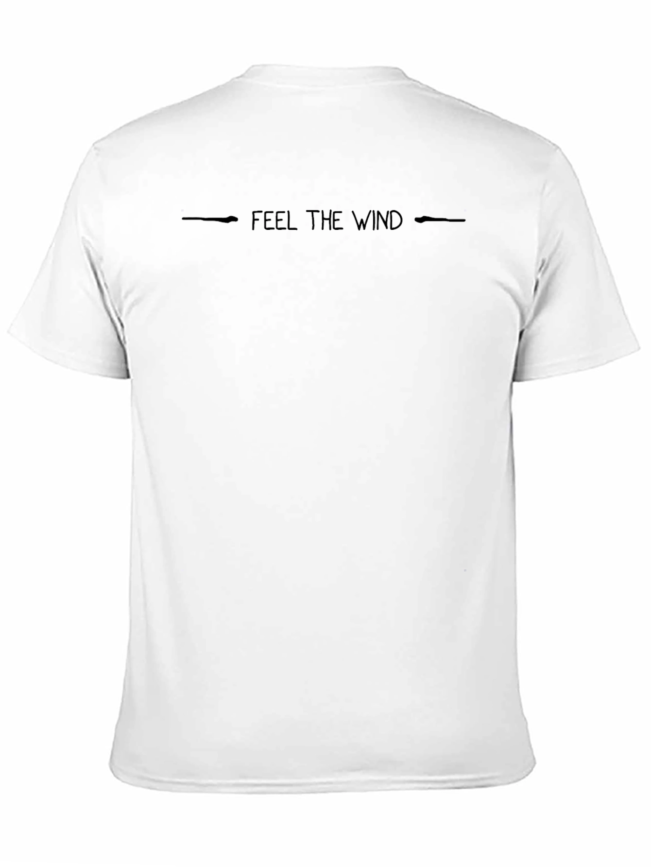 Feel the Wind Graphic Black T-Shirt