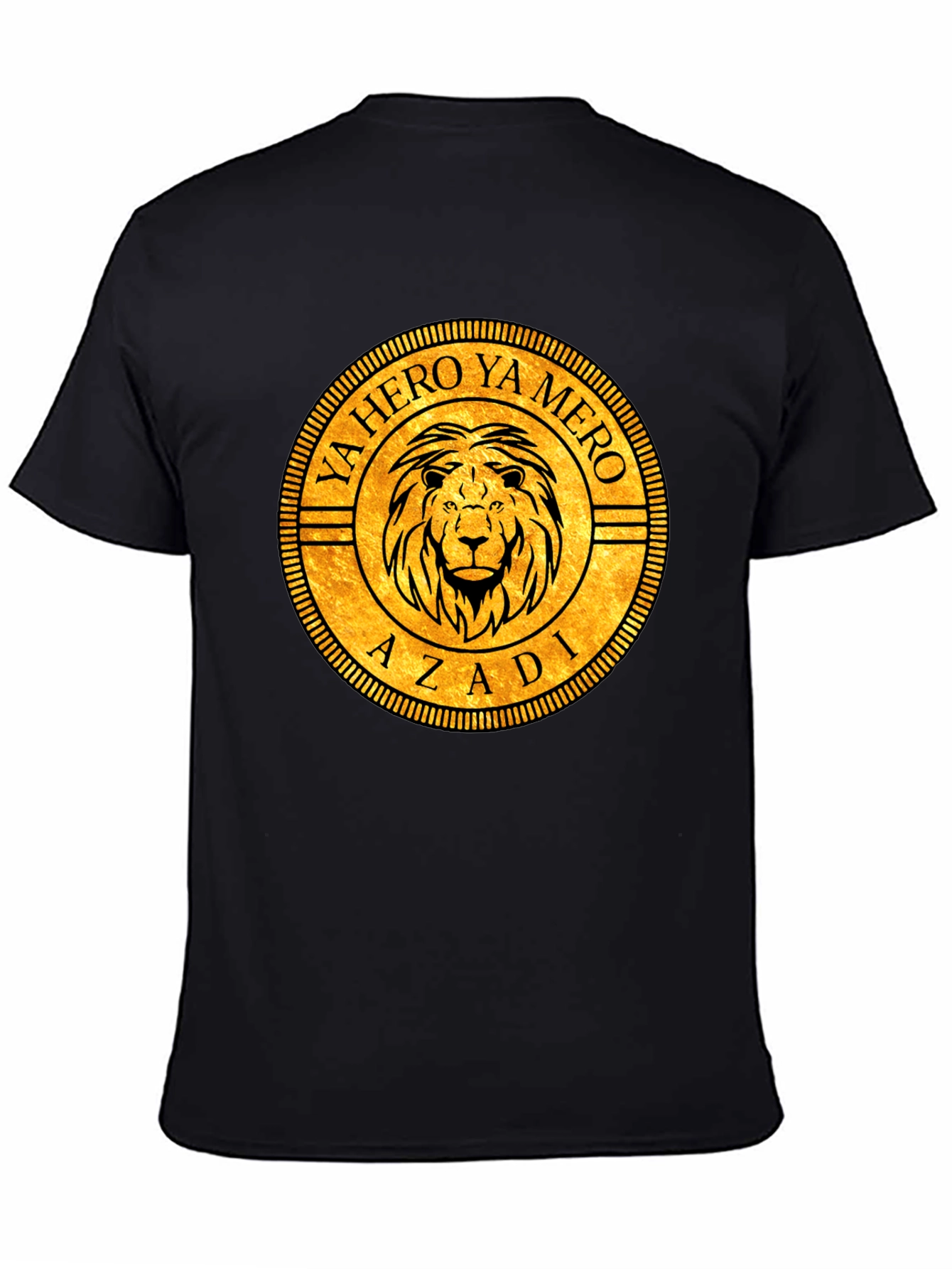 Lion Crest Graphic Black T-Shirt
