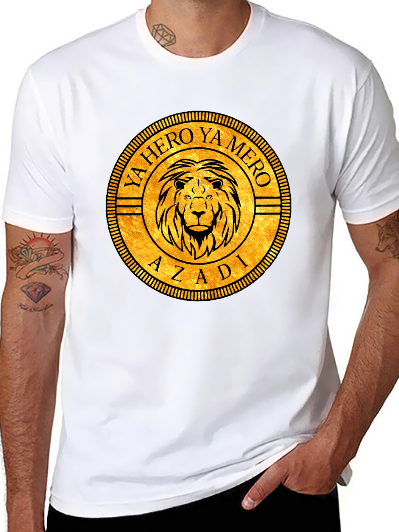 Lion Crest Graphic Black T-Shirt