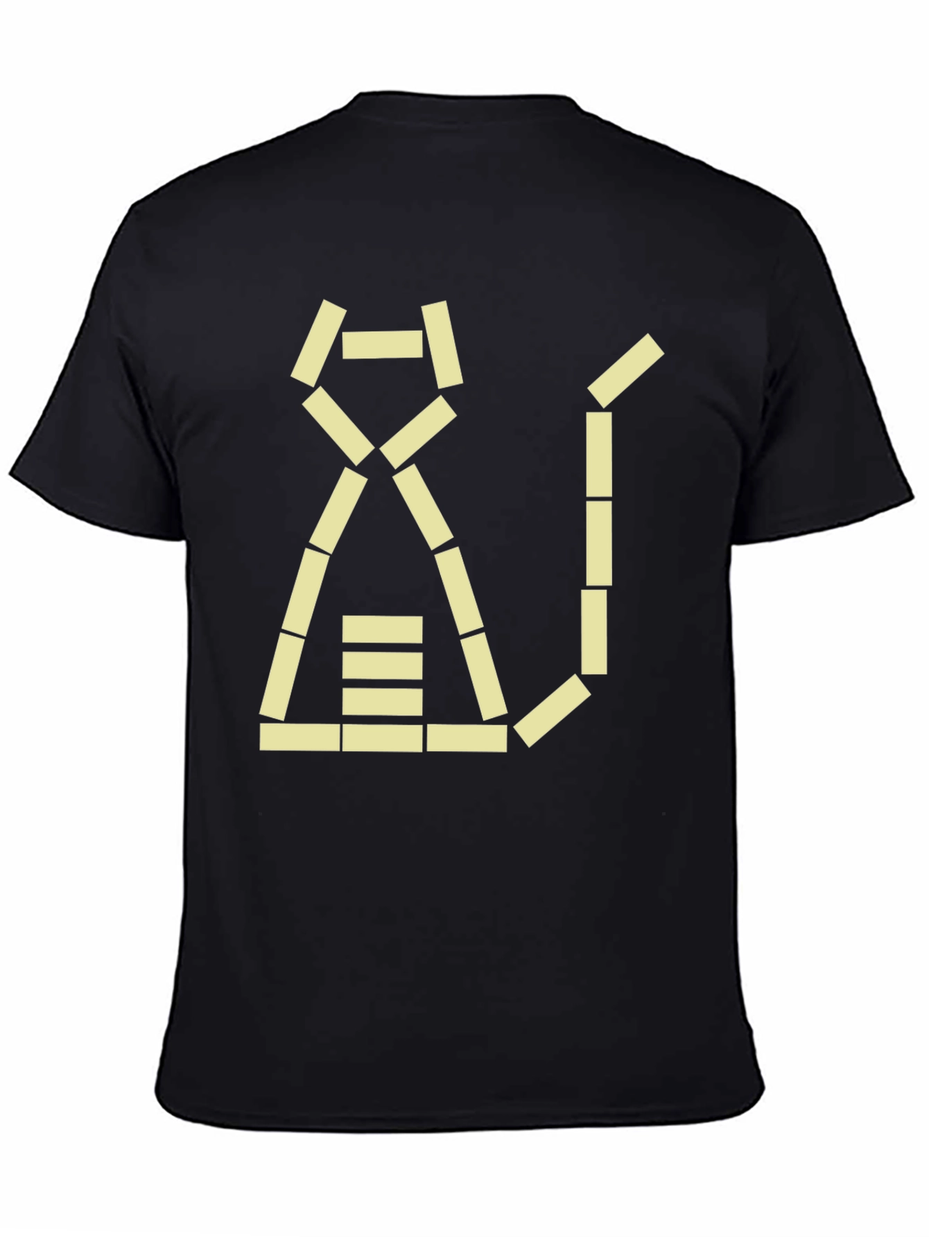 Geometric Cat T-Shirt - Modern Design