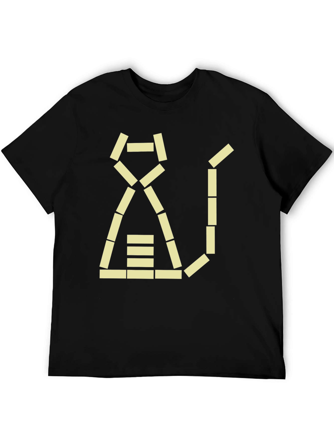 Geometric Cat T-Shirt - Modern Design