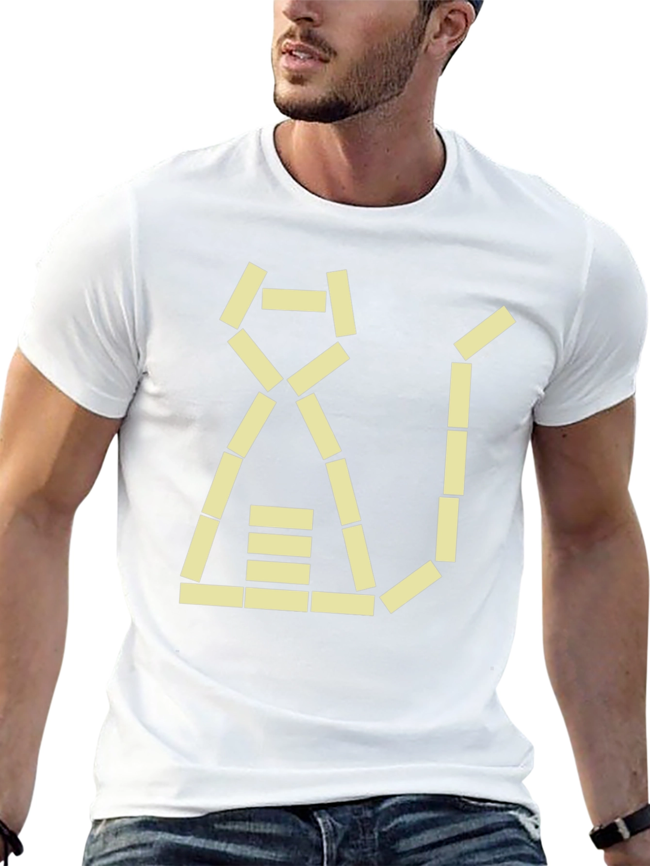 Geometric Cat T-Shirt - Modern Design