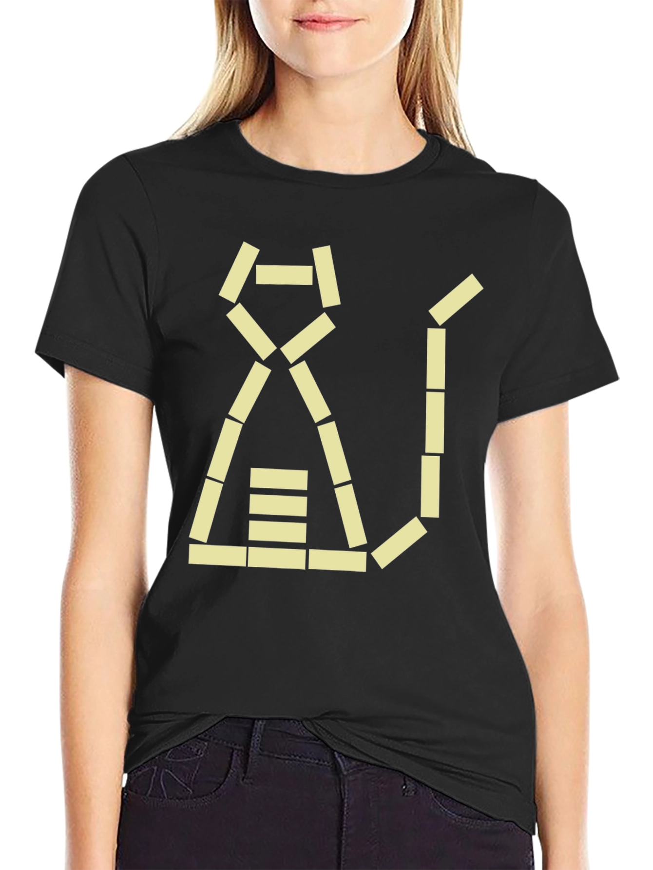 Geometric Cat T-Shirt - Modern Design