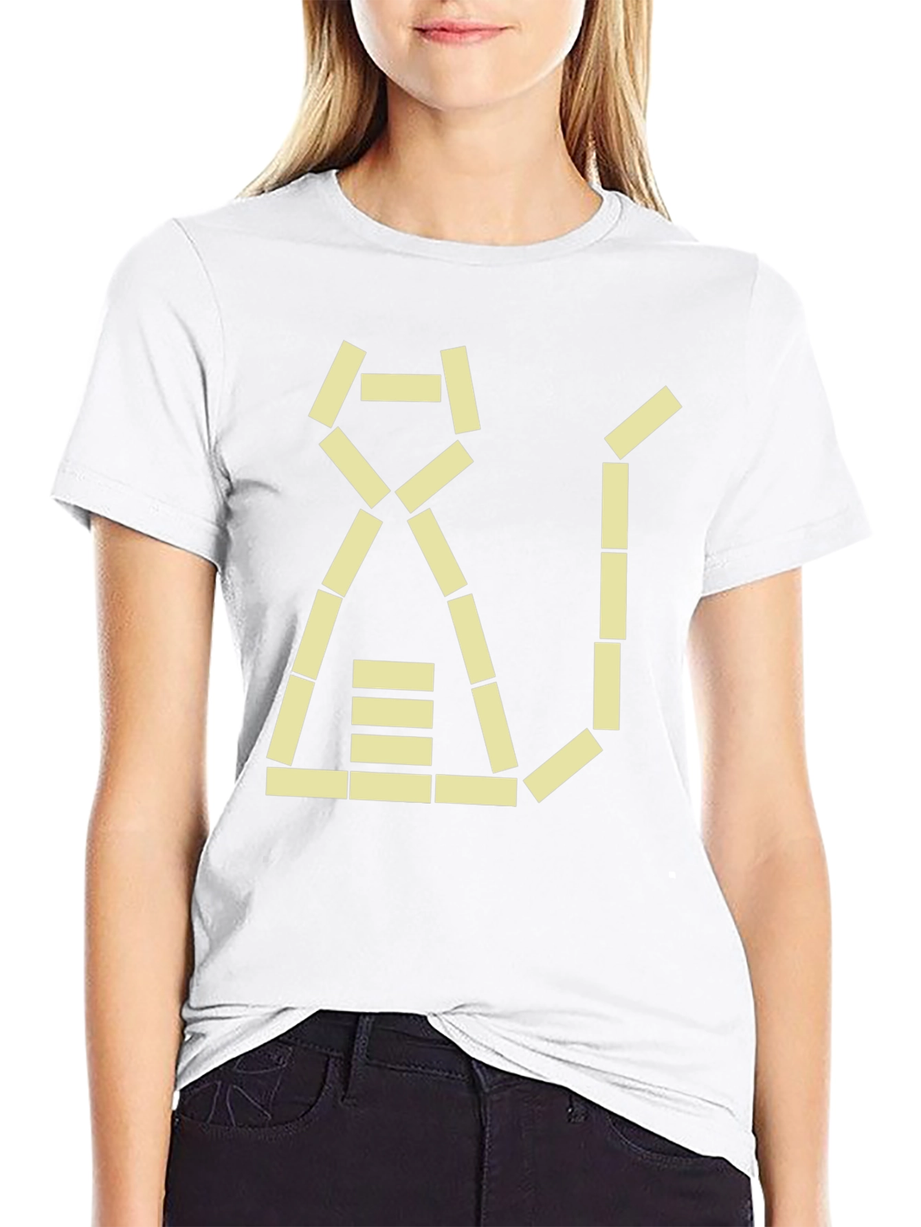 Geometric Cat T-Shirt - Modern Design