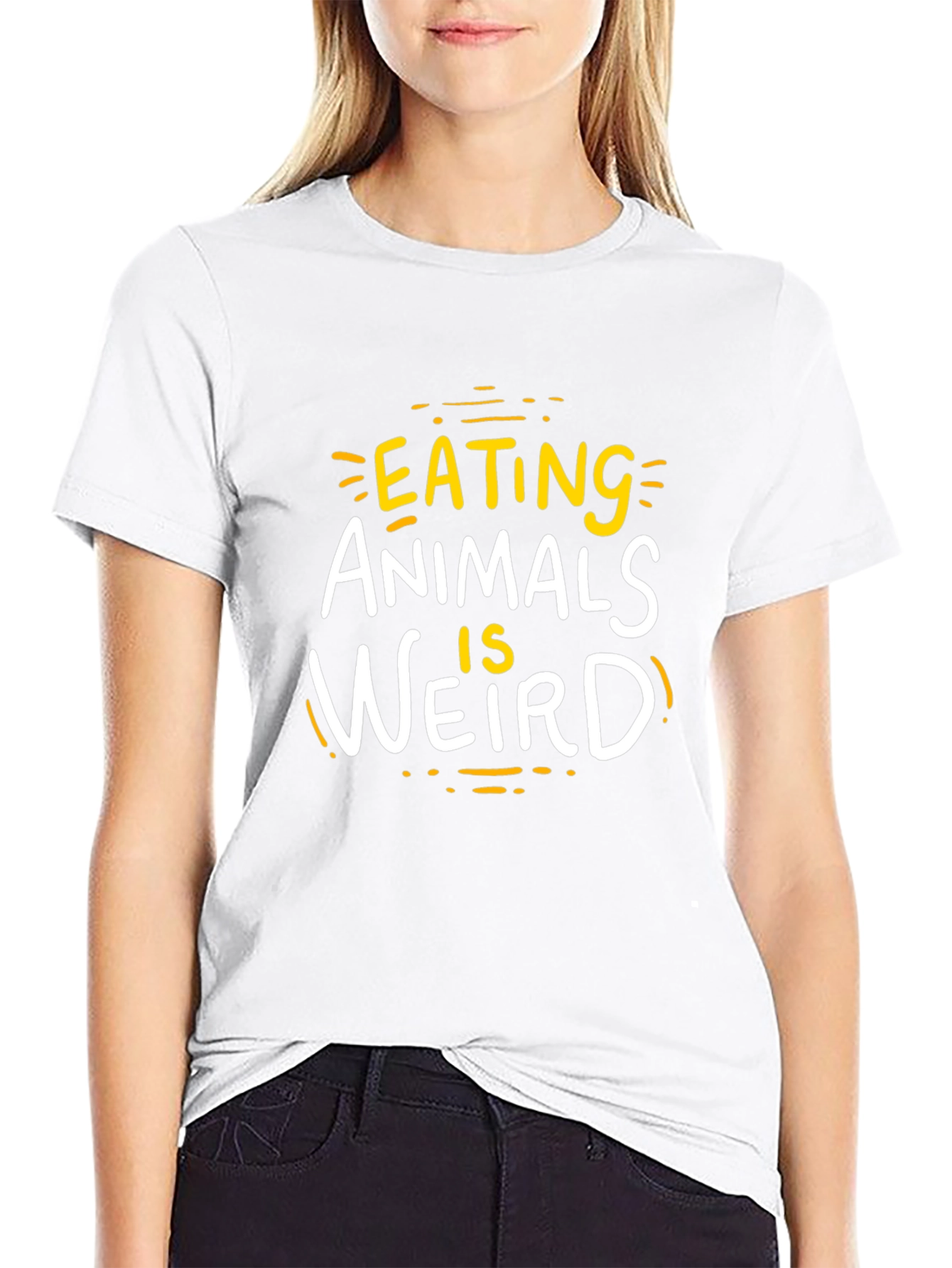 Eating Animals is Weird T-Shirt - Vegan Friendly