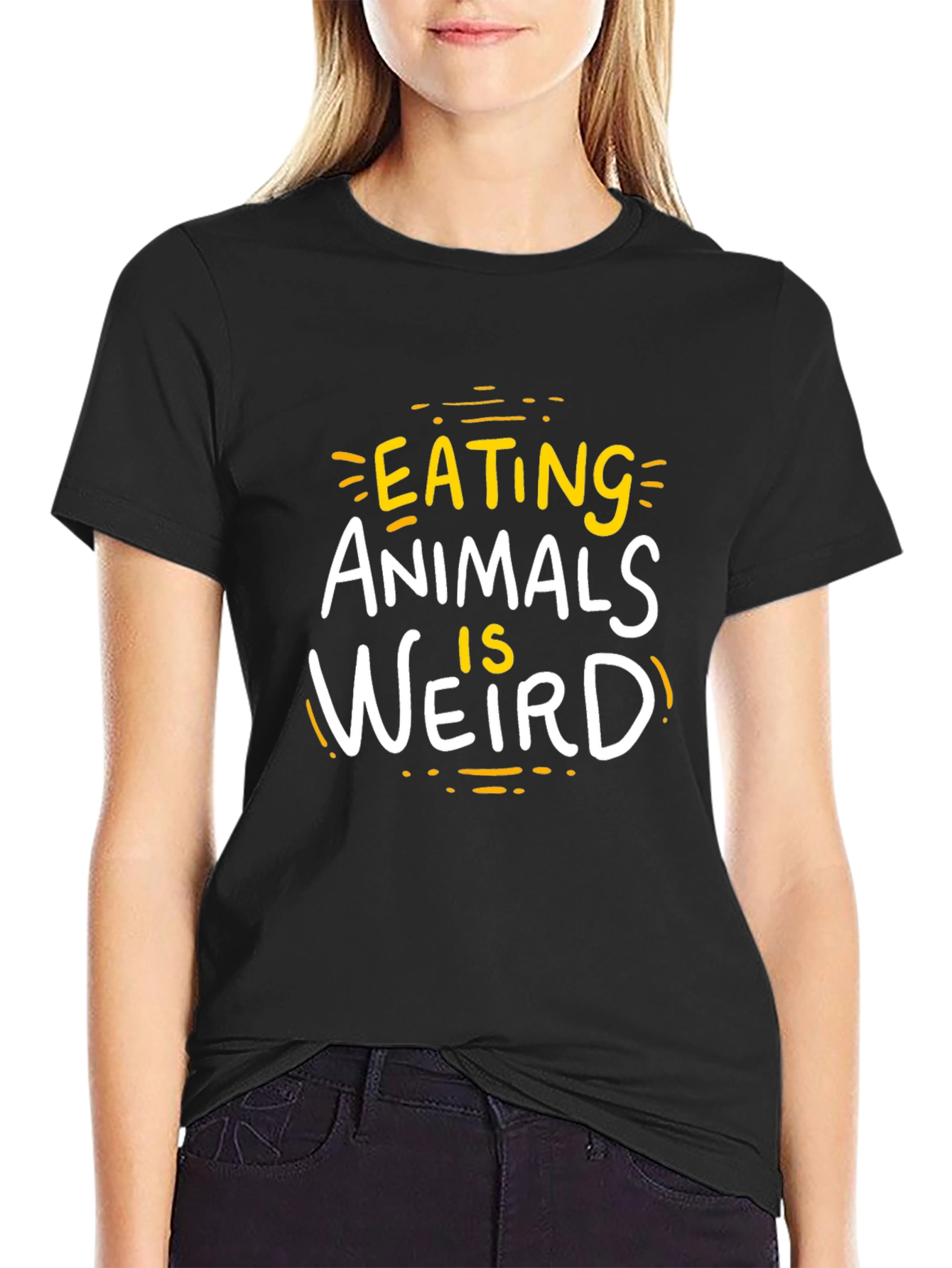 Eating Animals is Weird T-Shirt - Vegan Friendly