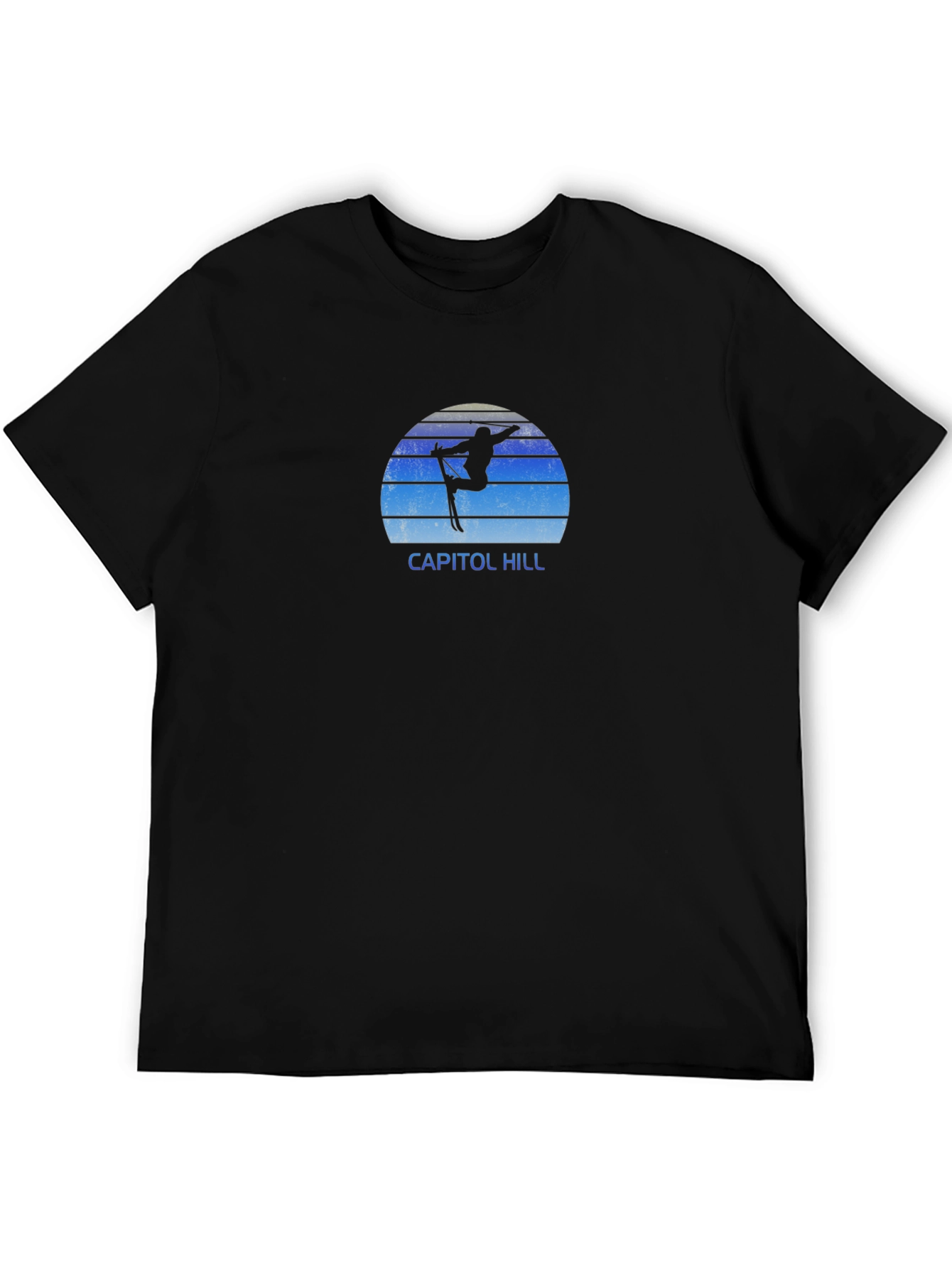Capitol Hill Ski T-Shirt - Retro Skiing Tee