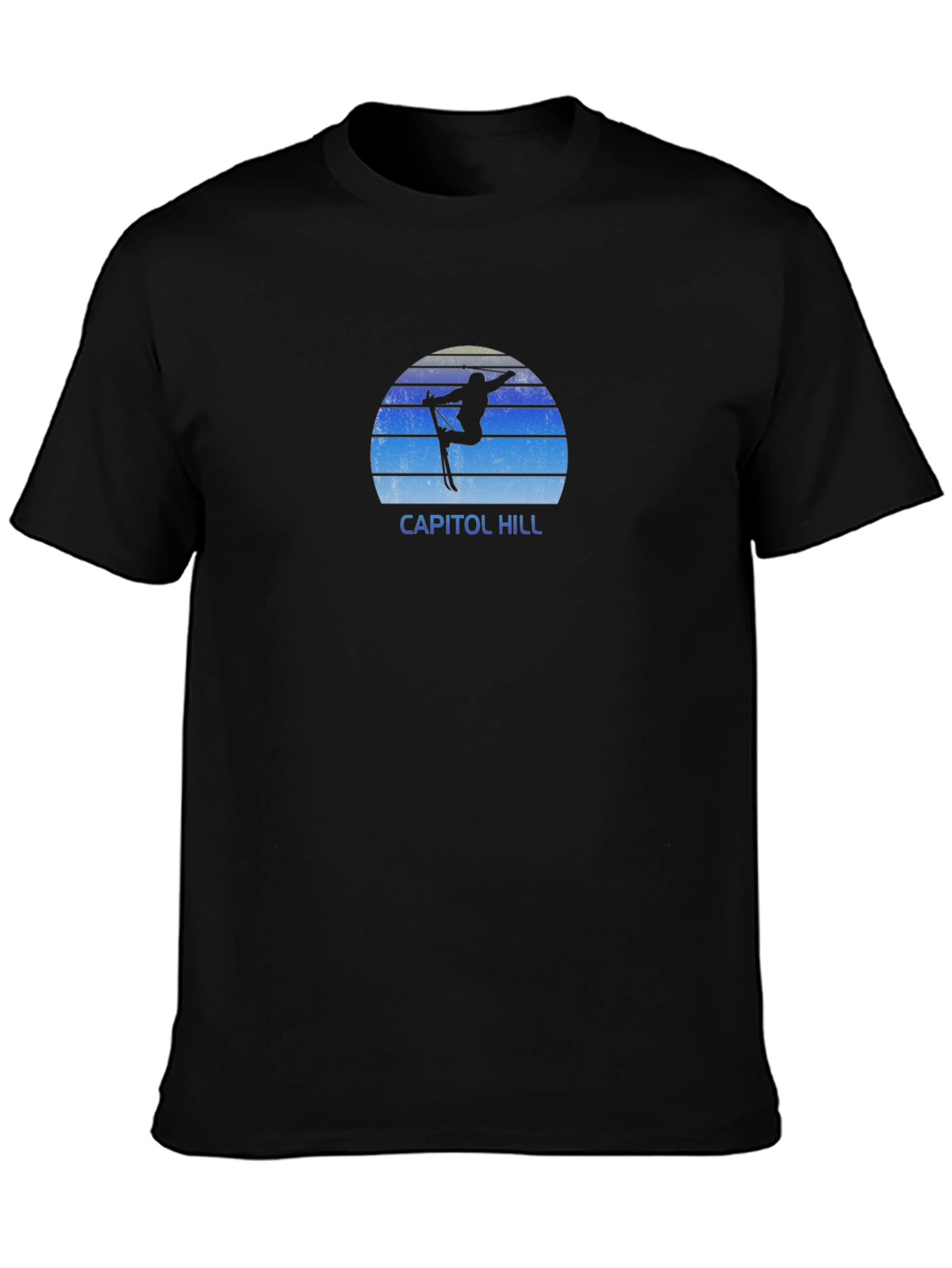 Capitol Hill Ski T-Shirt - Retro Skiing Tee