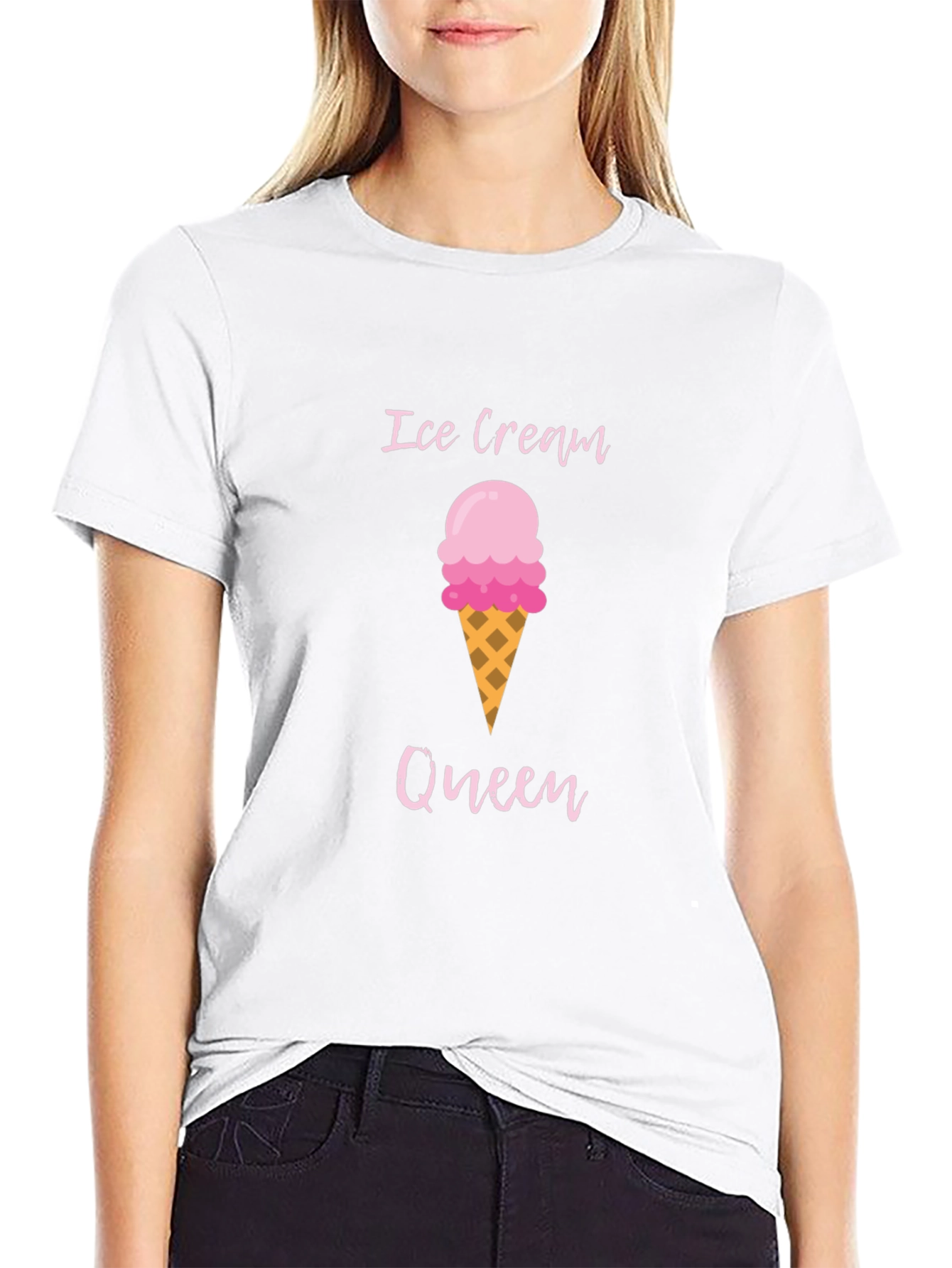 Ice Cream Queen Graphic T-Shirt - Summer Fun
