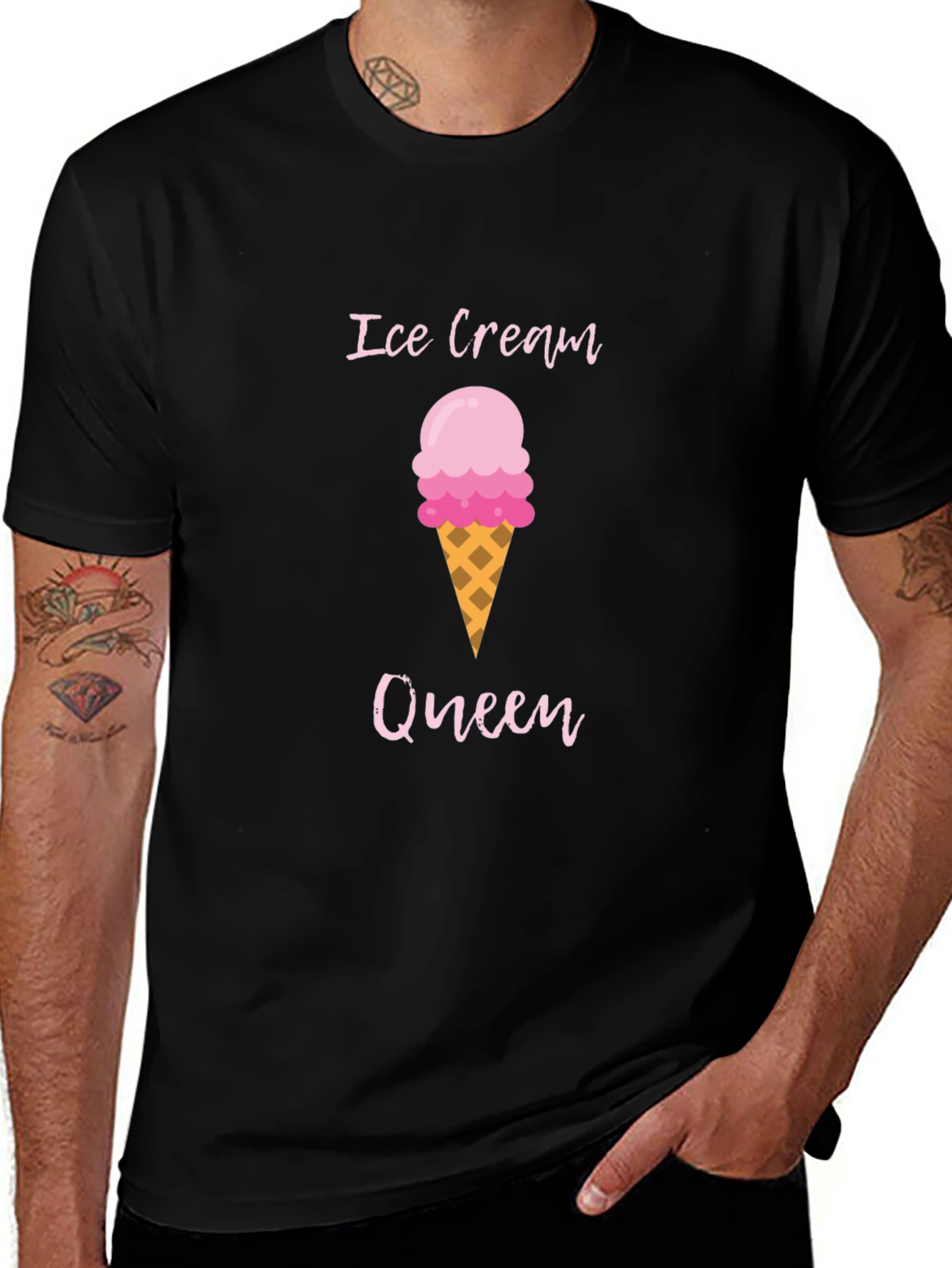 Ice Cream Queen Graphic T-Shirt - Summer Fun