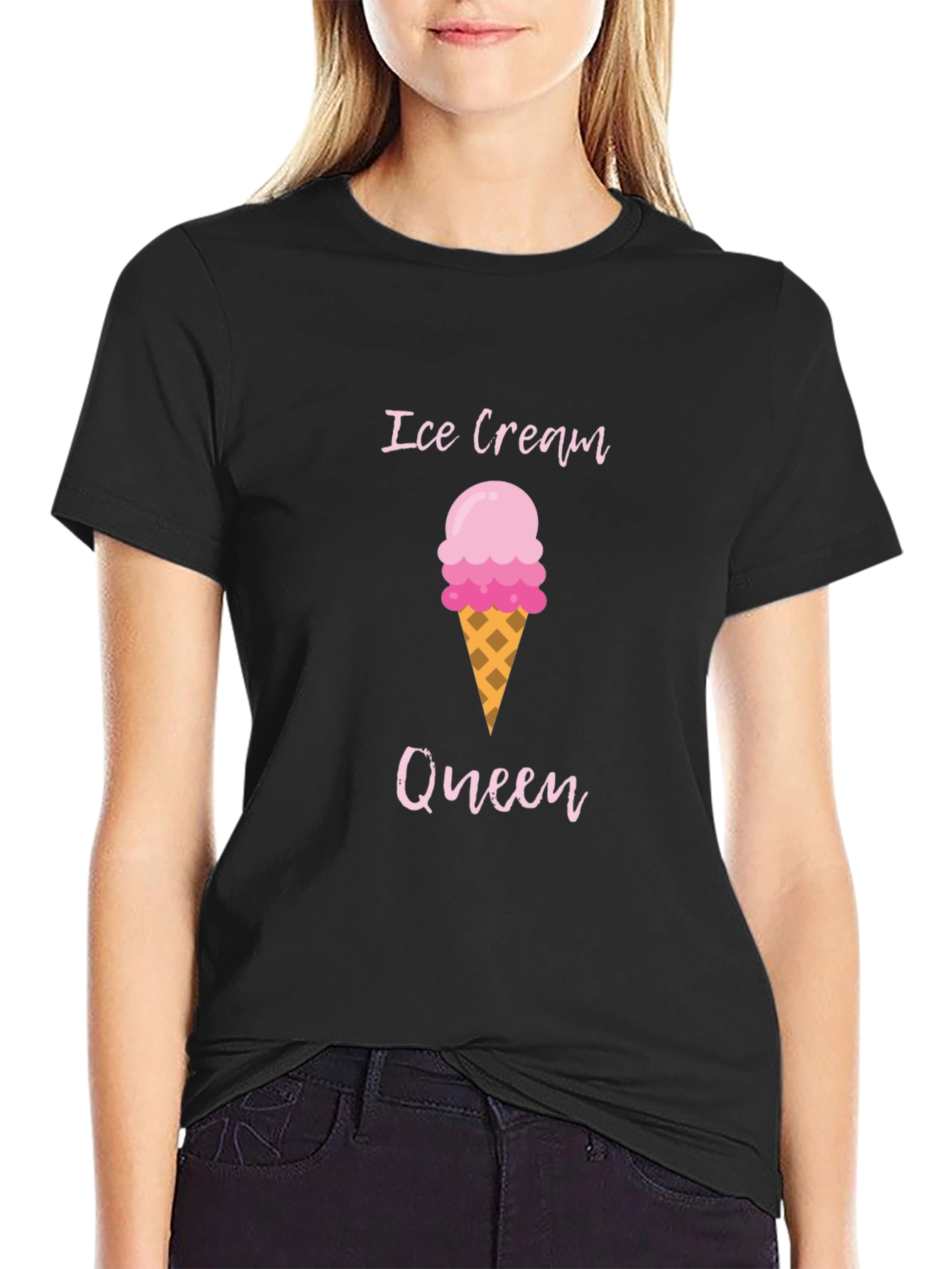 Ice Cream Queen Graphic T-Shirt - Summer Fun