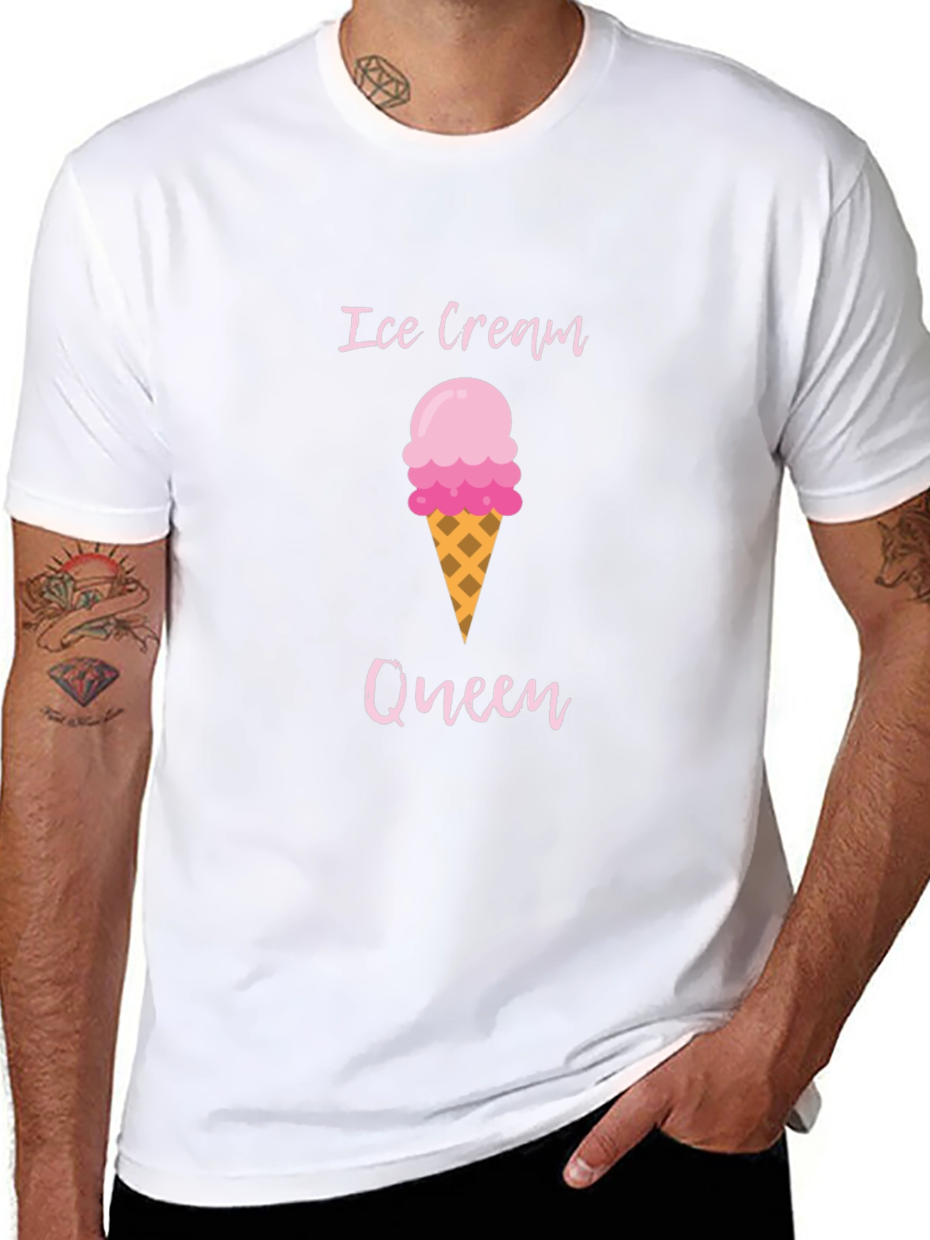 Ice Cream Queen Graphic T-Shirt - Summer Fun