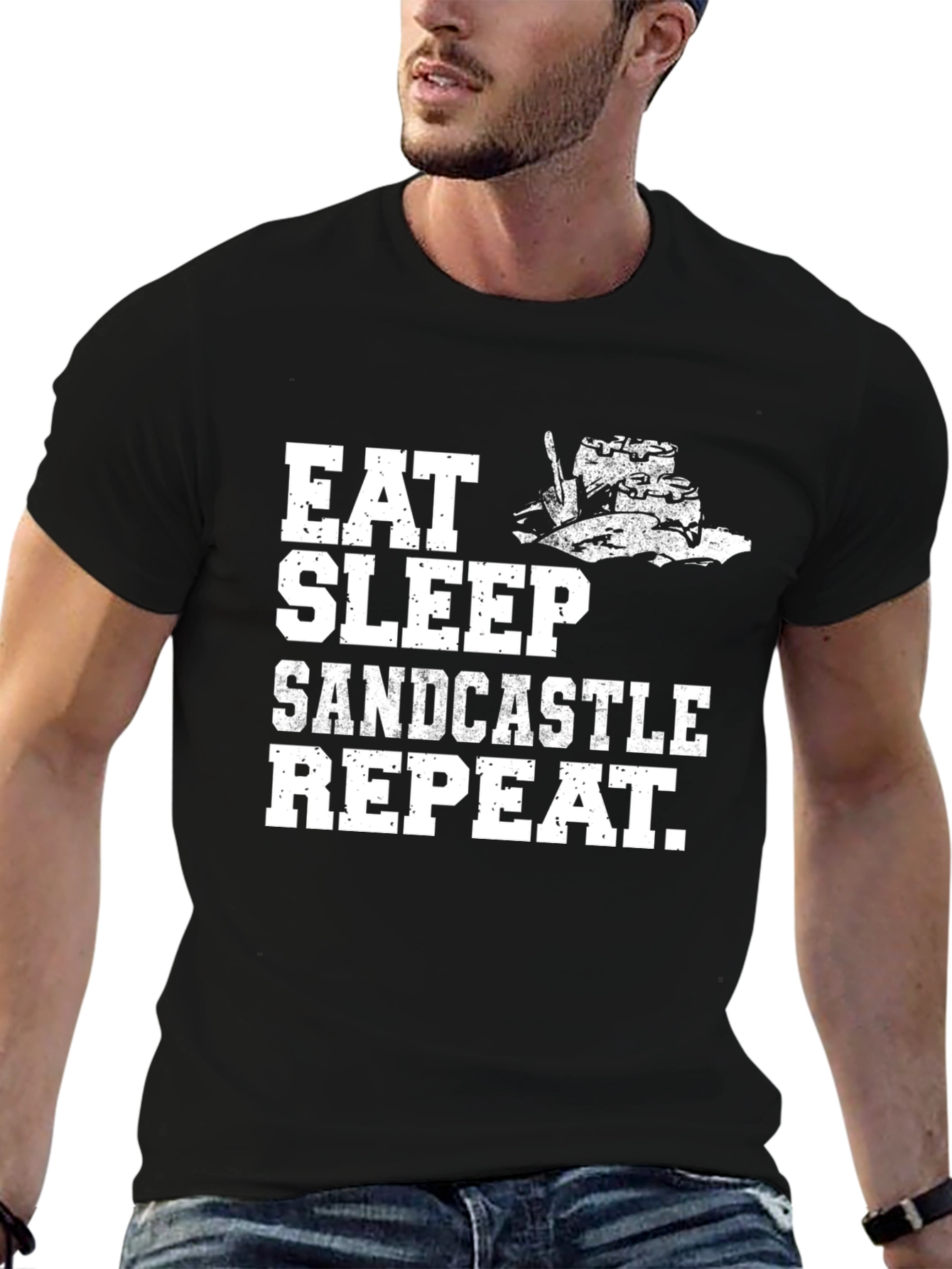 Eat Sleep Sandcastle Repeat T-Shirt