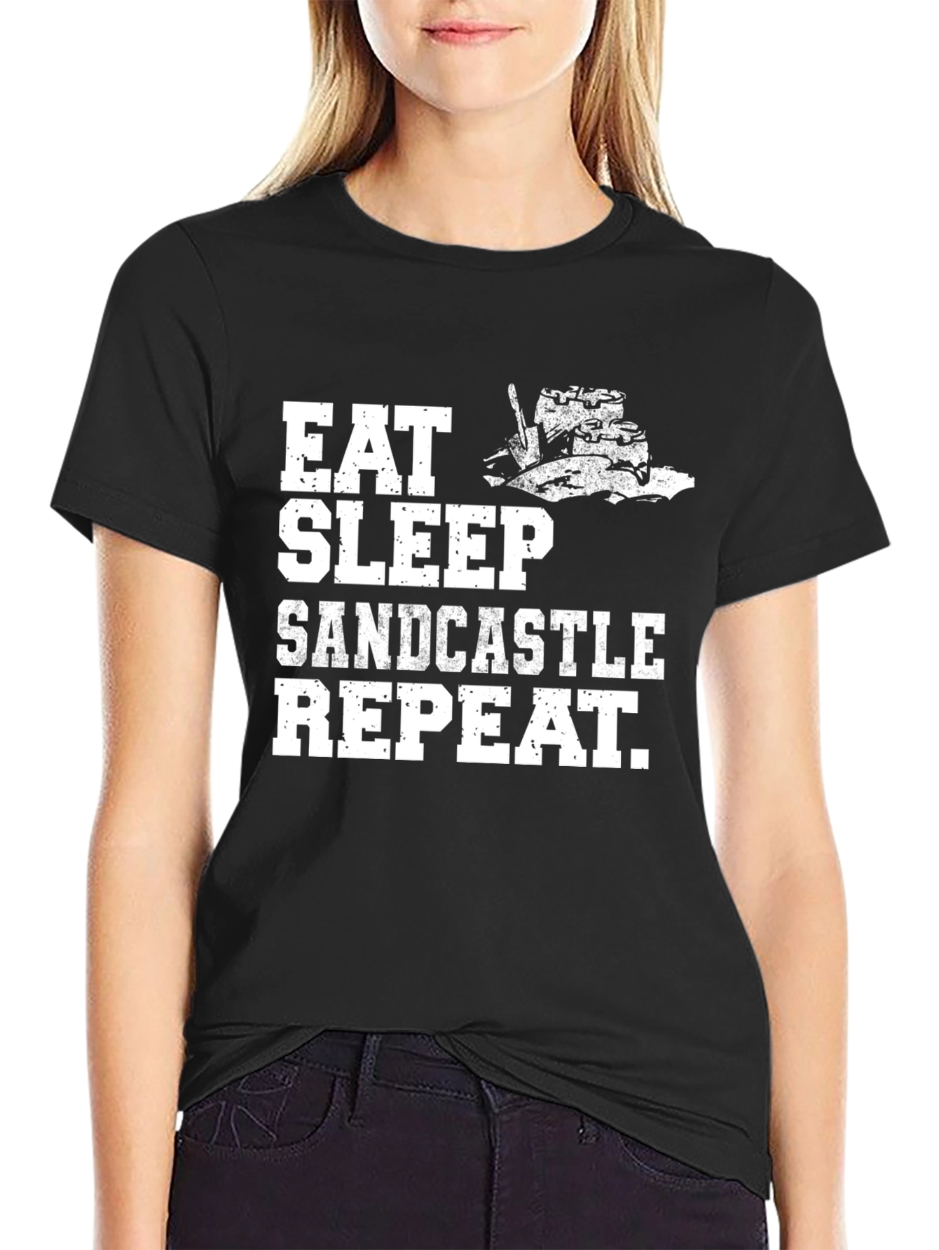 Eat Sleep Sandcastle Repeat T-Shirt