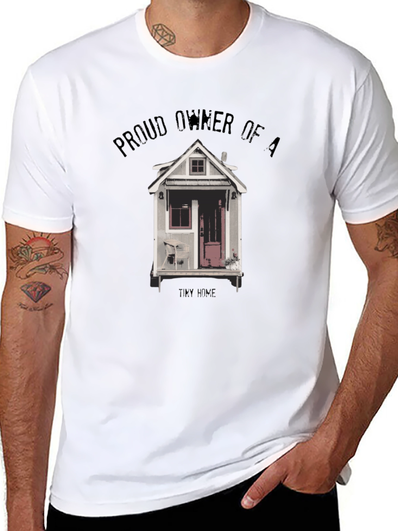 Proud Tiny Home Owner Graphic Tee - Black