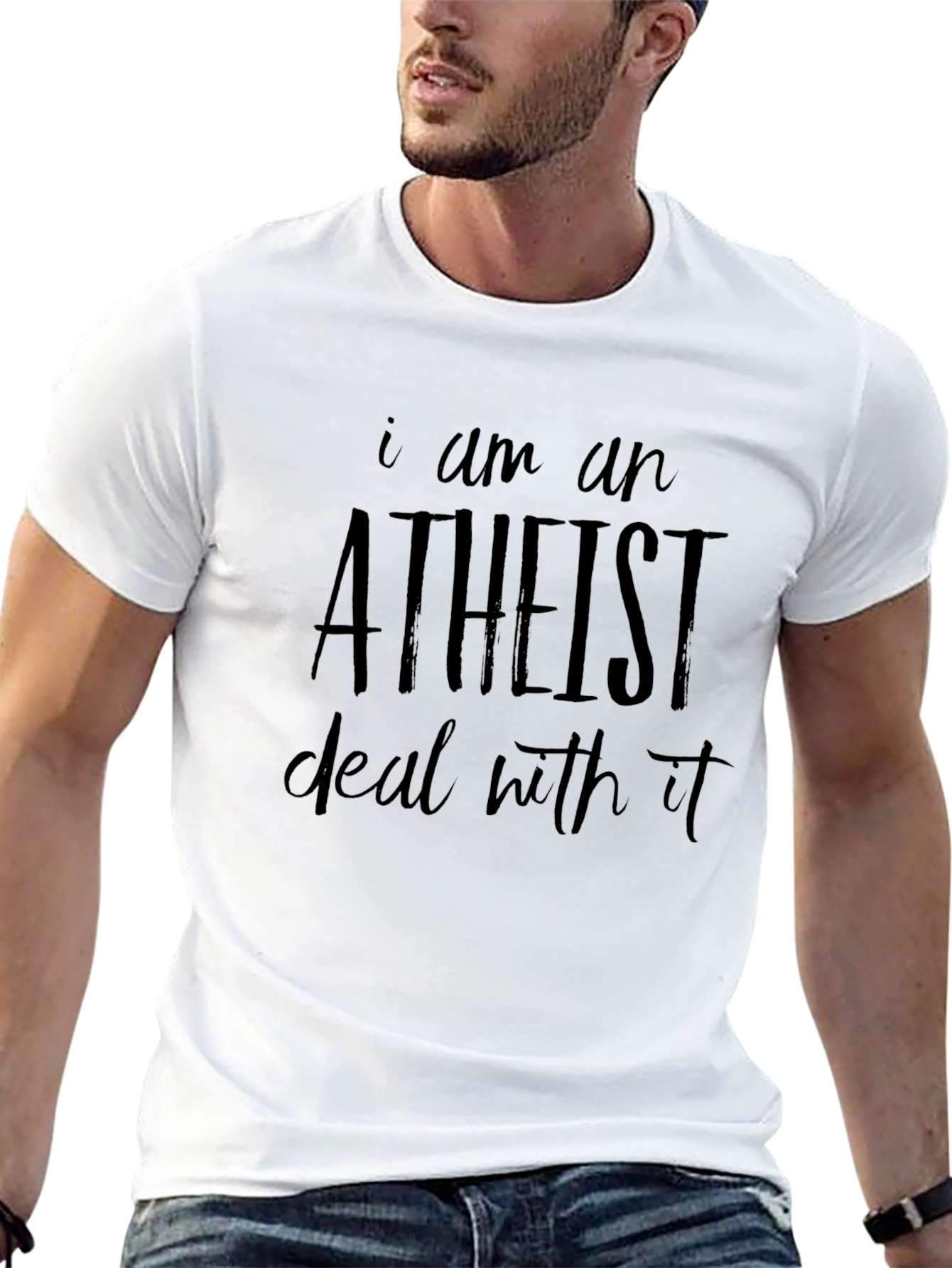 Atheist Slogan Graphic Tee