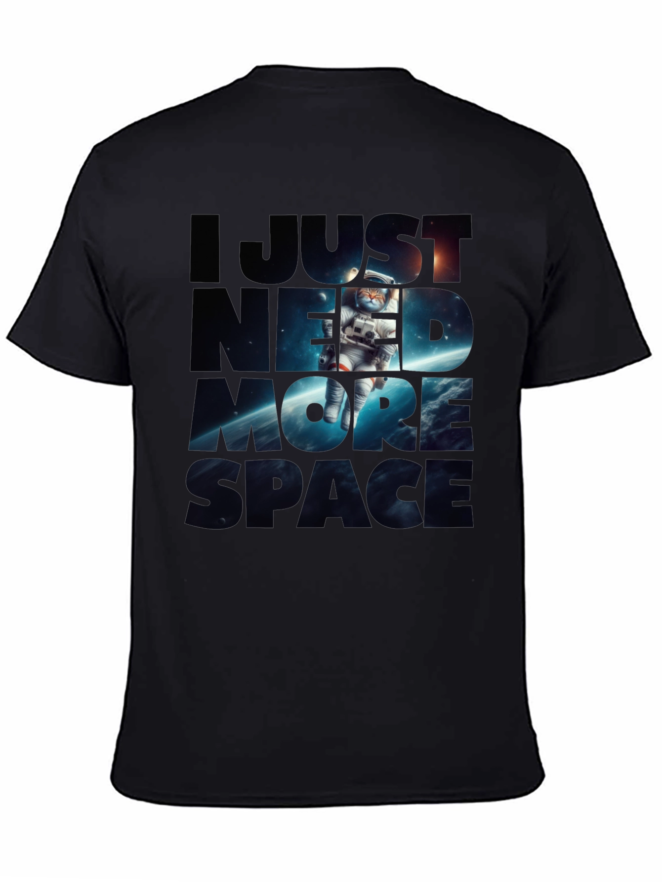 I Need More Space Cat Astronaut Graphic Tee