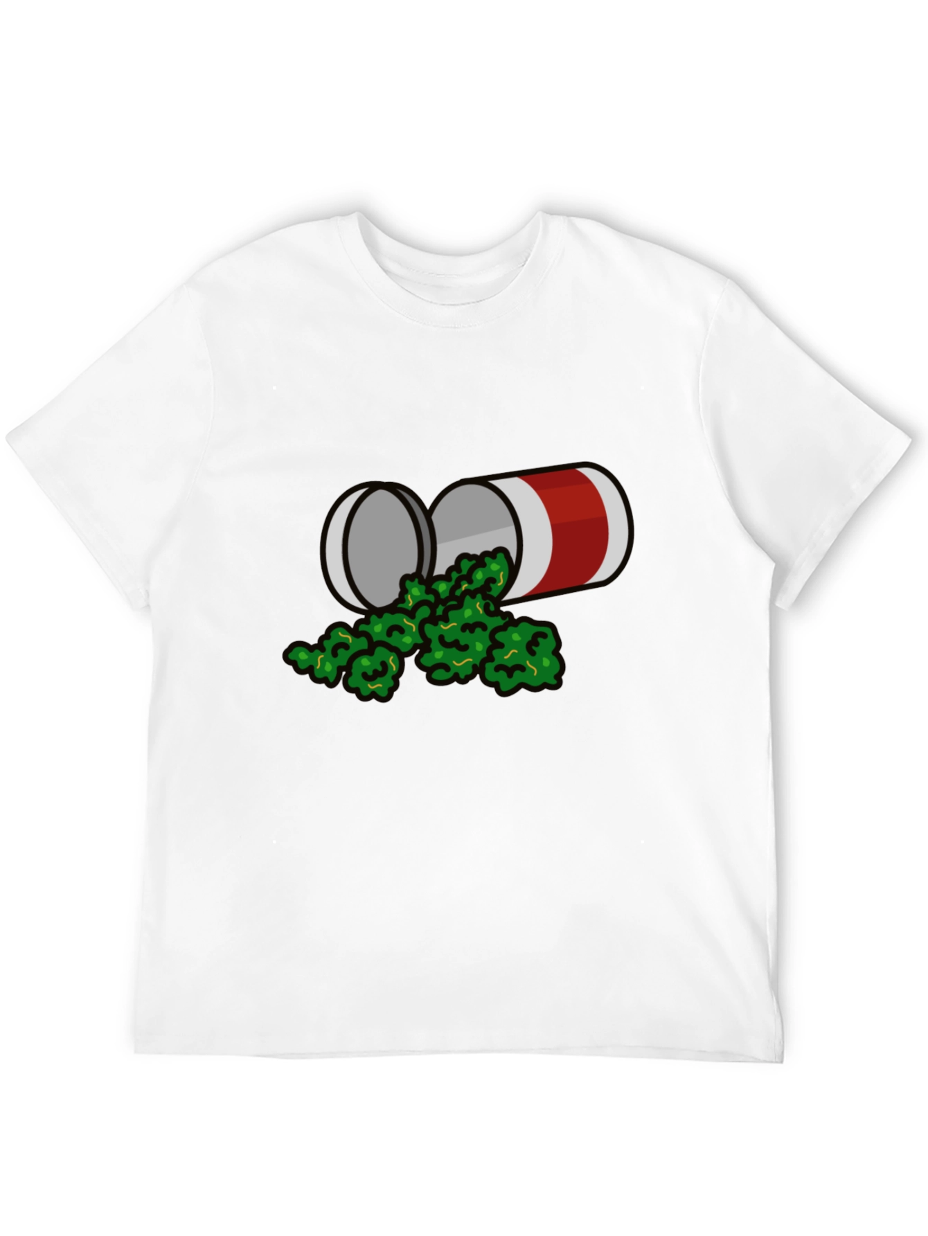 Novelty Graphic T-Shirt - Weed Can