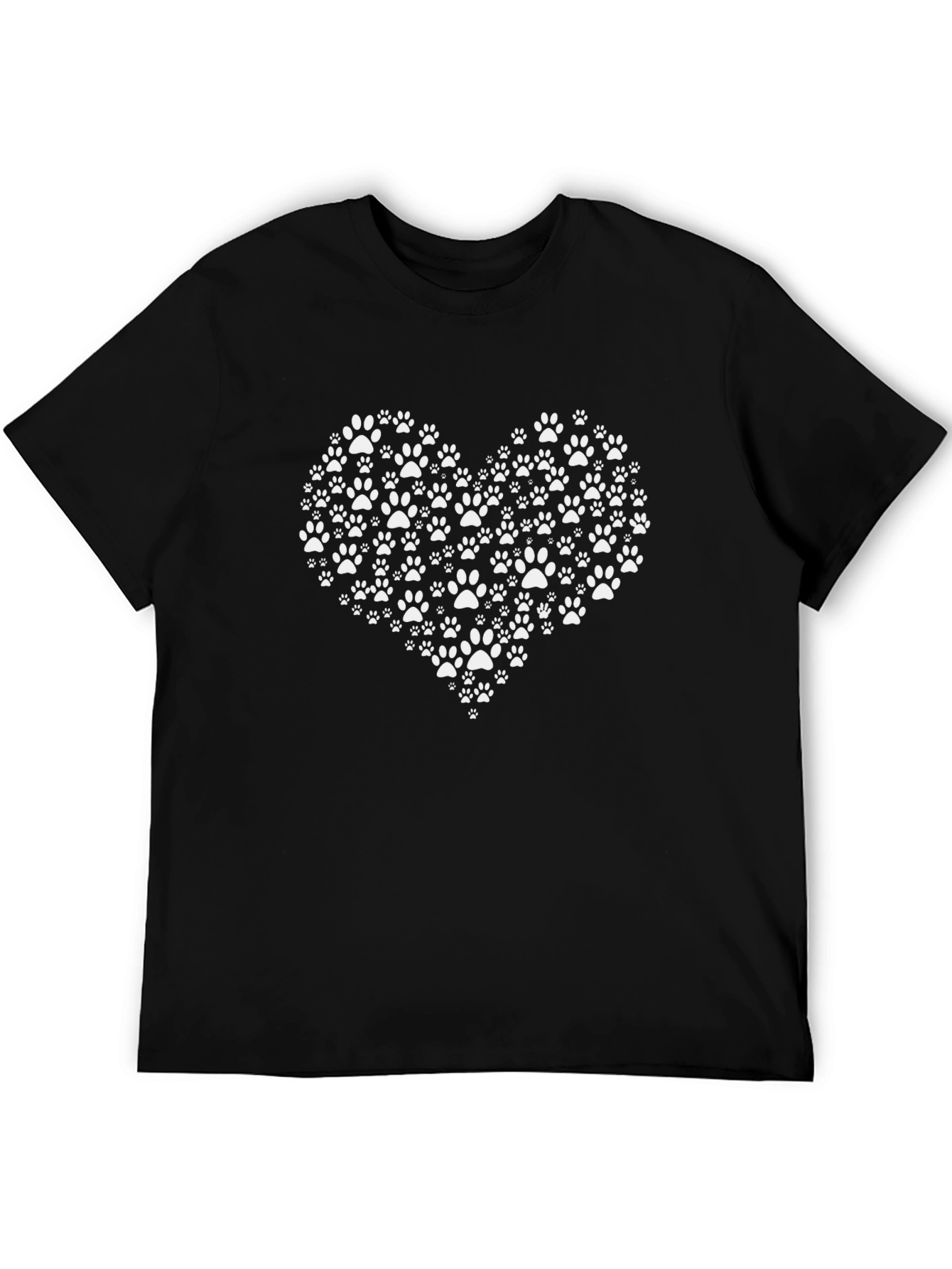 Paw Print Heart Graphic Tee - Love My Dog