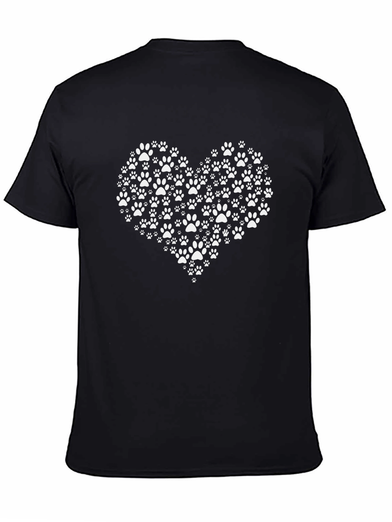 Paw Print Heart Graphic Tee - Love My Dog